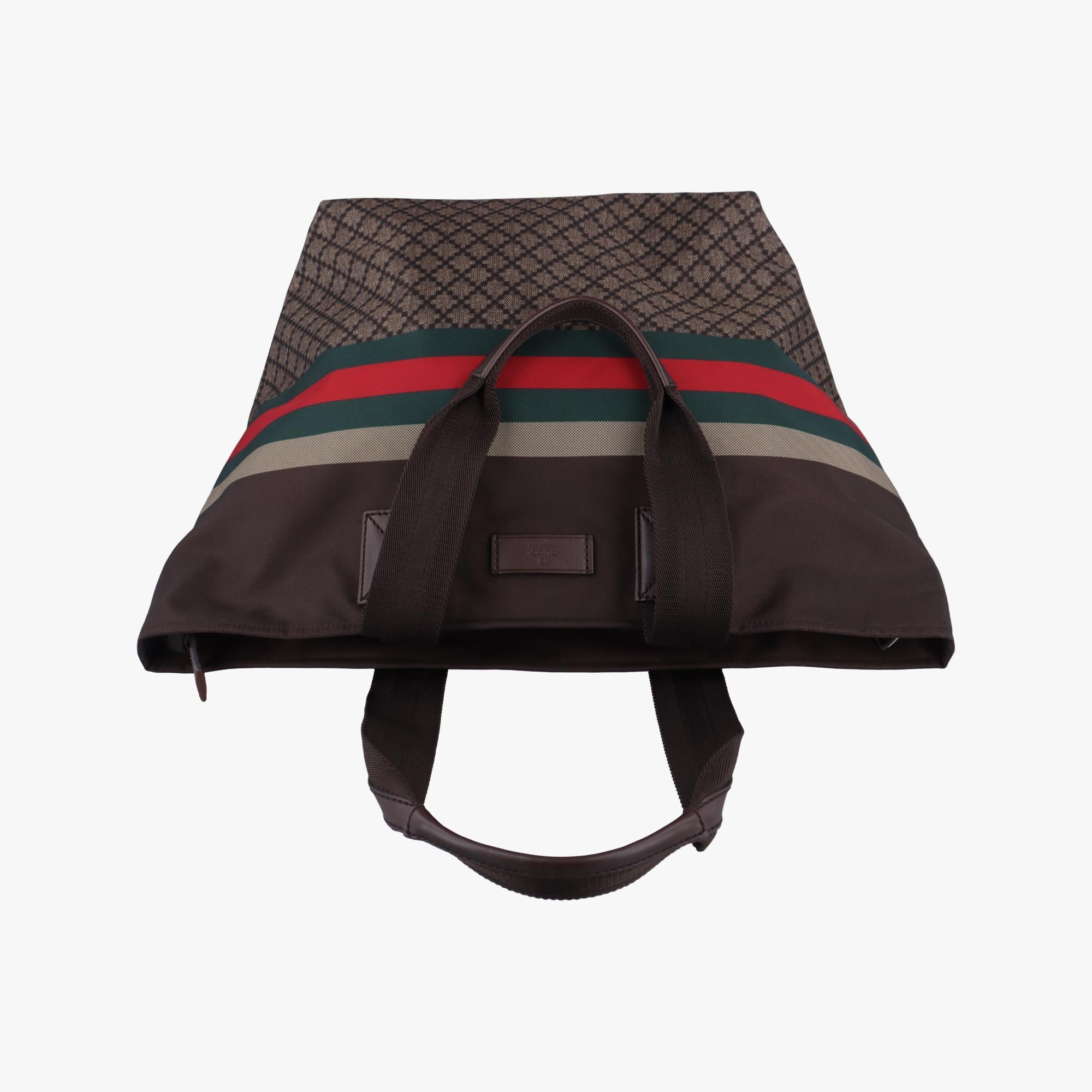 グッチ Gucci ショルダーバッグ レディース ディアマンテ ブラウン×マルチ ナイロン×レザー 267922 H9505343