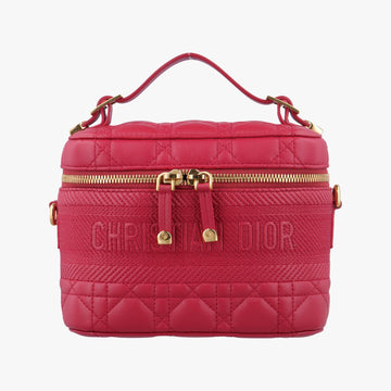 クリスチャンディオール Christian Dior ショルダーバッグ レディース ディオールトラベルスモールバニティ レッド ラムスキン 06-BO-1200