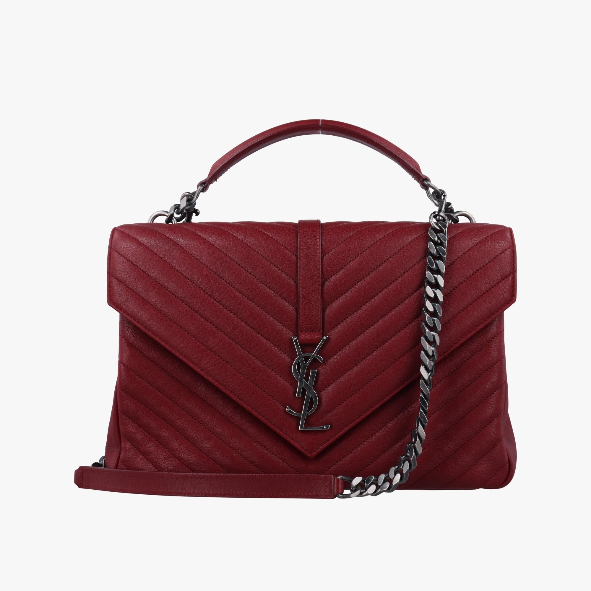 イヴサンローラン Yves saint Laurent ショルダーバッグ レディース カレッジ レッド レザー LND487212.0117