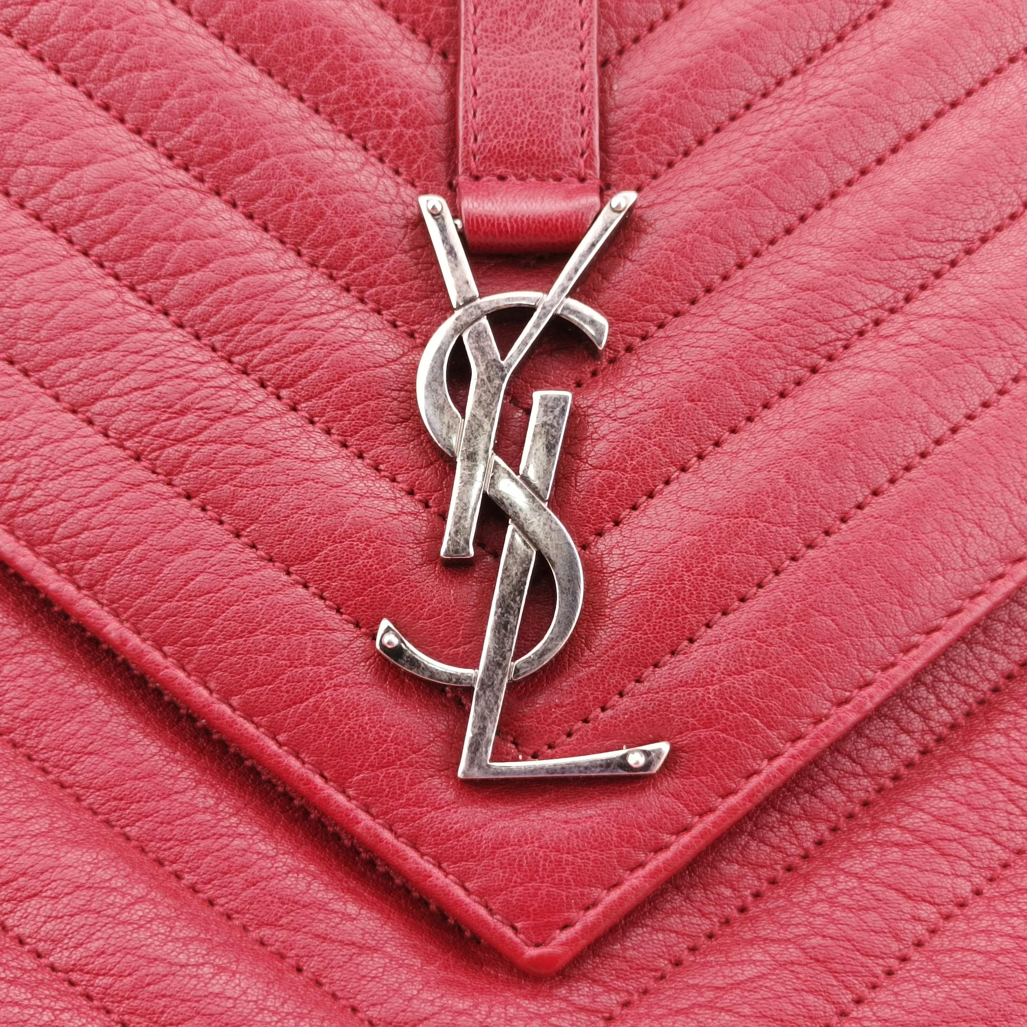 イヴサンローラン Yves saint Laurent ショルダーバッグ レディース カレッジ レッド レザー LND487212.0117