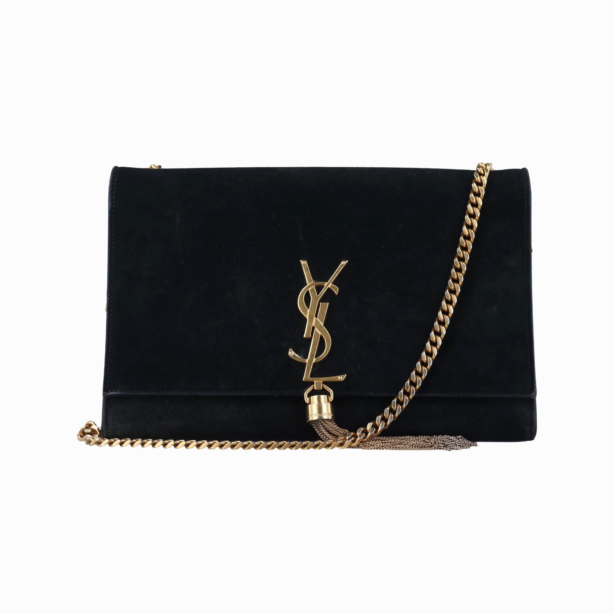 イヴサンローラン Yves saint Laurent ショルダーバッグ レディース ケイト ブラック スエード CLD354119.1114