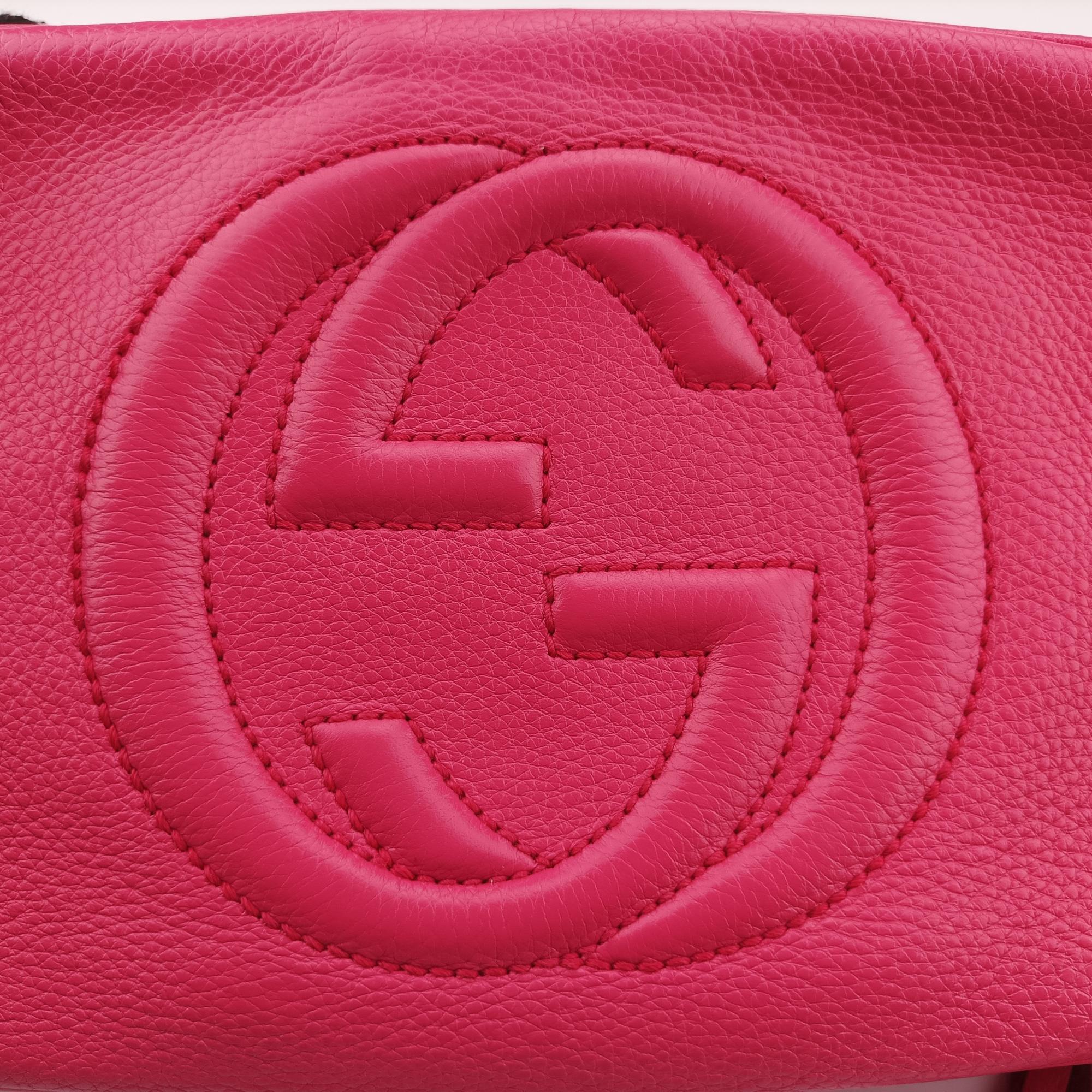 グッチ Gucci ショルダーバッグ レディース ソーホー ローズ レッド レザー 308364 A014060946