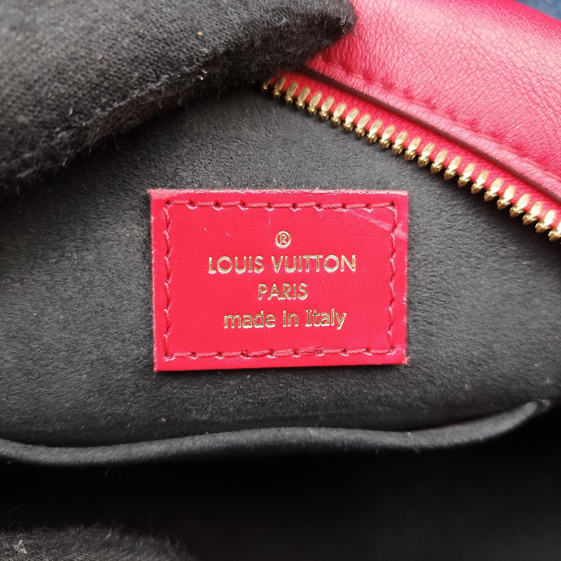 ルイヴィトン Louis Vuitton ショルダーバッグ レディース ボワットシャポースープル レッド ヴェルニ M54100 PL2149