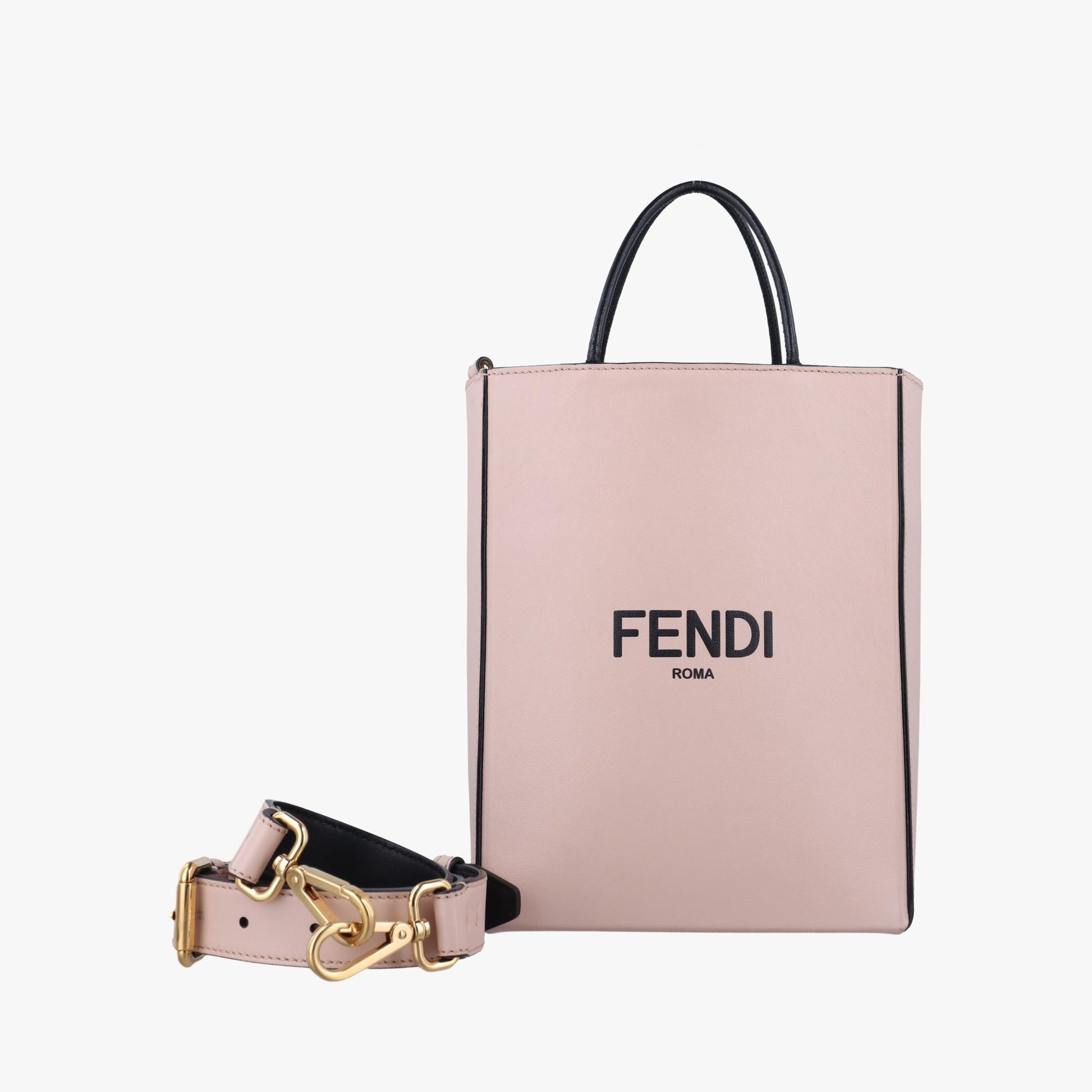 フェンディ Fendi ショルダーバッグ レディース ショッピングバッグ スモール ピンク レザー 8BH382 ADP6 209-0501