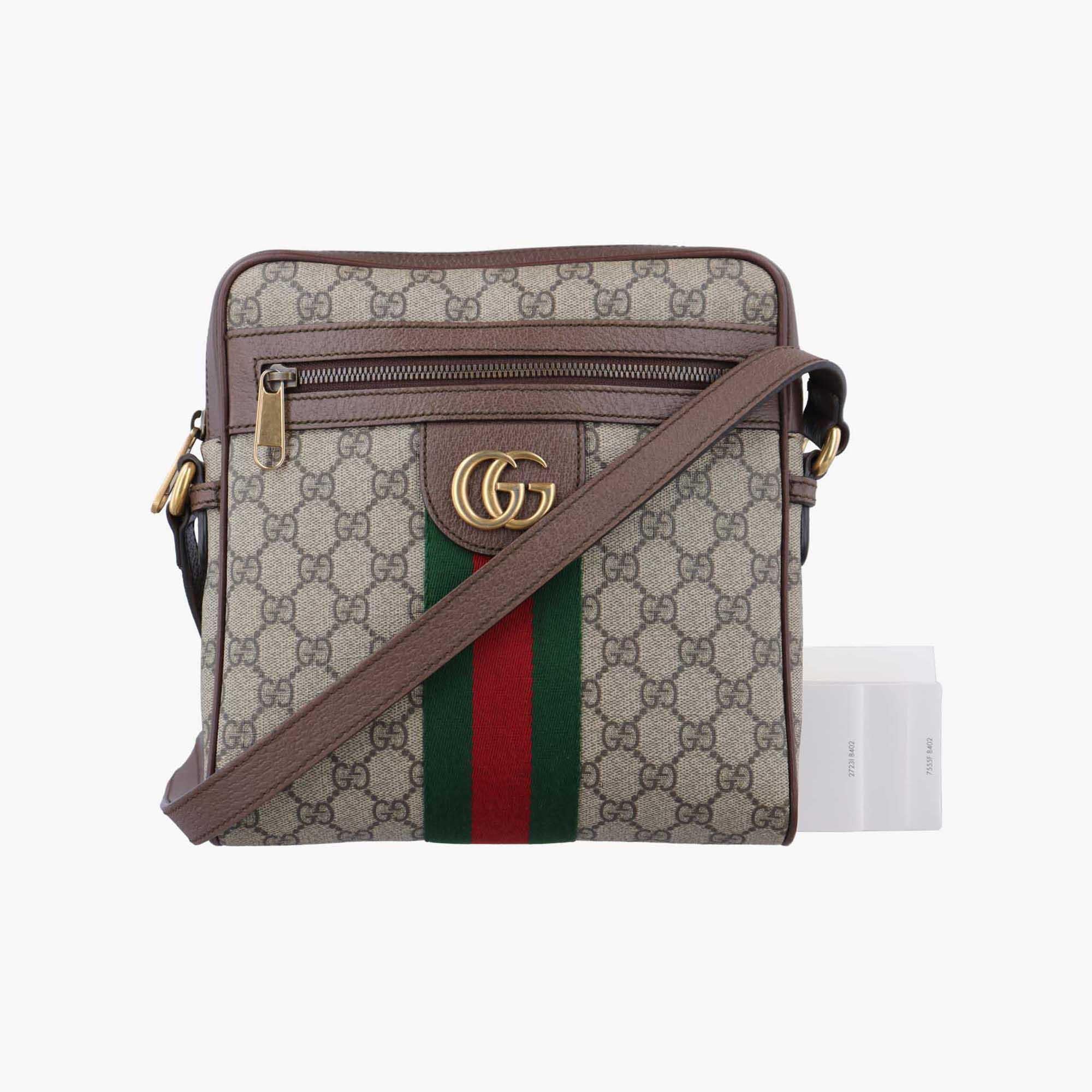 グッチ Gucci ショルダーバッグ レディース オフィディア ブラウン×レッド×グリーン PVCコーティングキャンバス×レザー 547926 H032466578