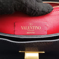 ヴァレンティノ Valentino ショルダーバッグ レディース Vリング ブラック×レッド レザー