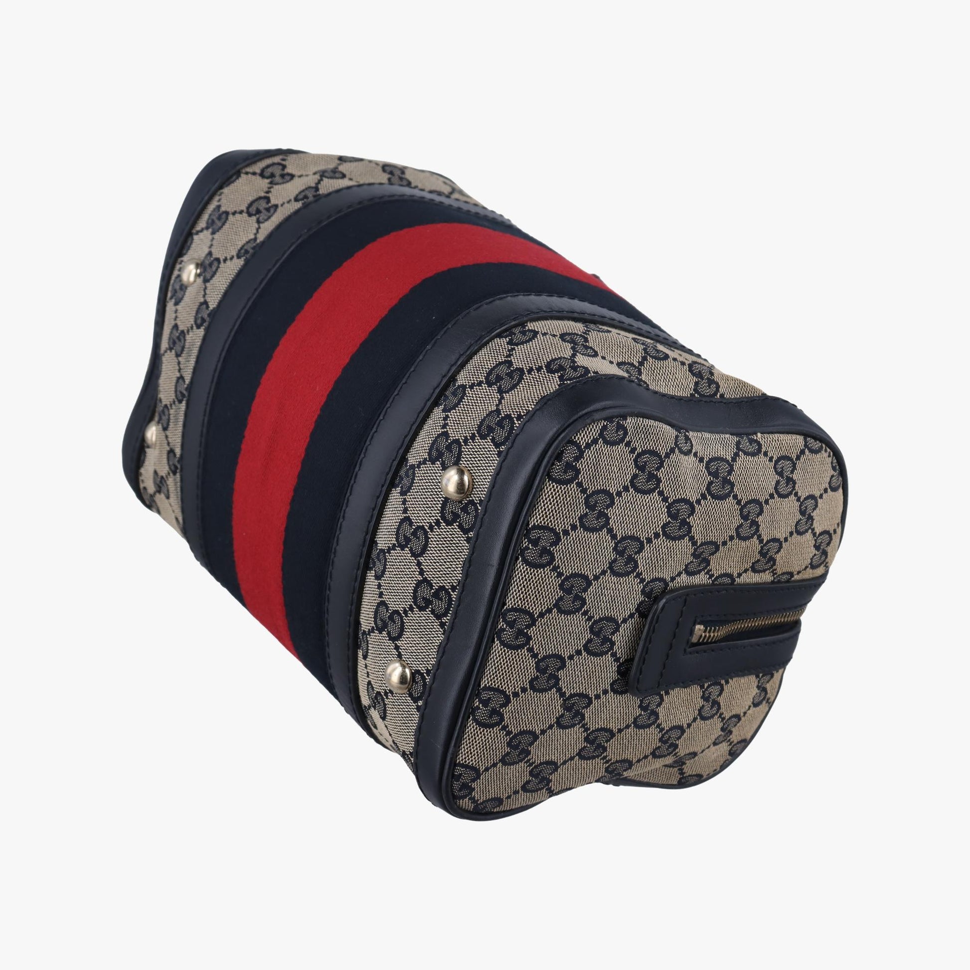 グッチ Gucci ボストンバッグ レディース シェリーライン ボストン ベージュ×ブラック×レッド ファブリック×レザー 269876 F016204733