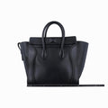 セリーヌ Celine ハンドバッグ レディース ラゲージミニショッパー ブラック レザー F-AT-0144 F-CU-0144