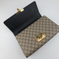 グッチ Gucci ショルダーバッグ レディース パドロック ベージュ×ブラック PVCコーティングキャンバス×レザー 409486 A019572385