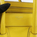 セリーヌ Celine ハンドバッグ レディース ラゲージマイクロショッパー イエロー レザー S-AT-0123 S-PR-0133