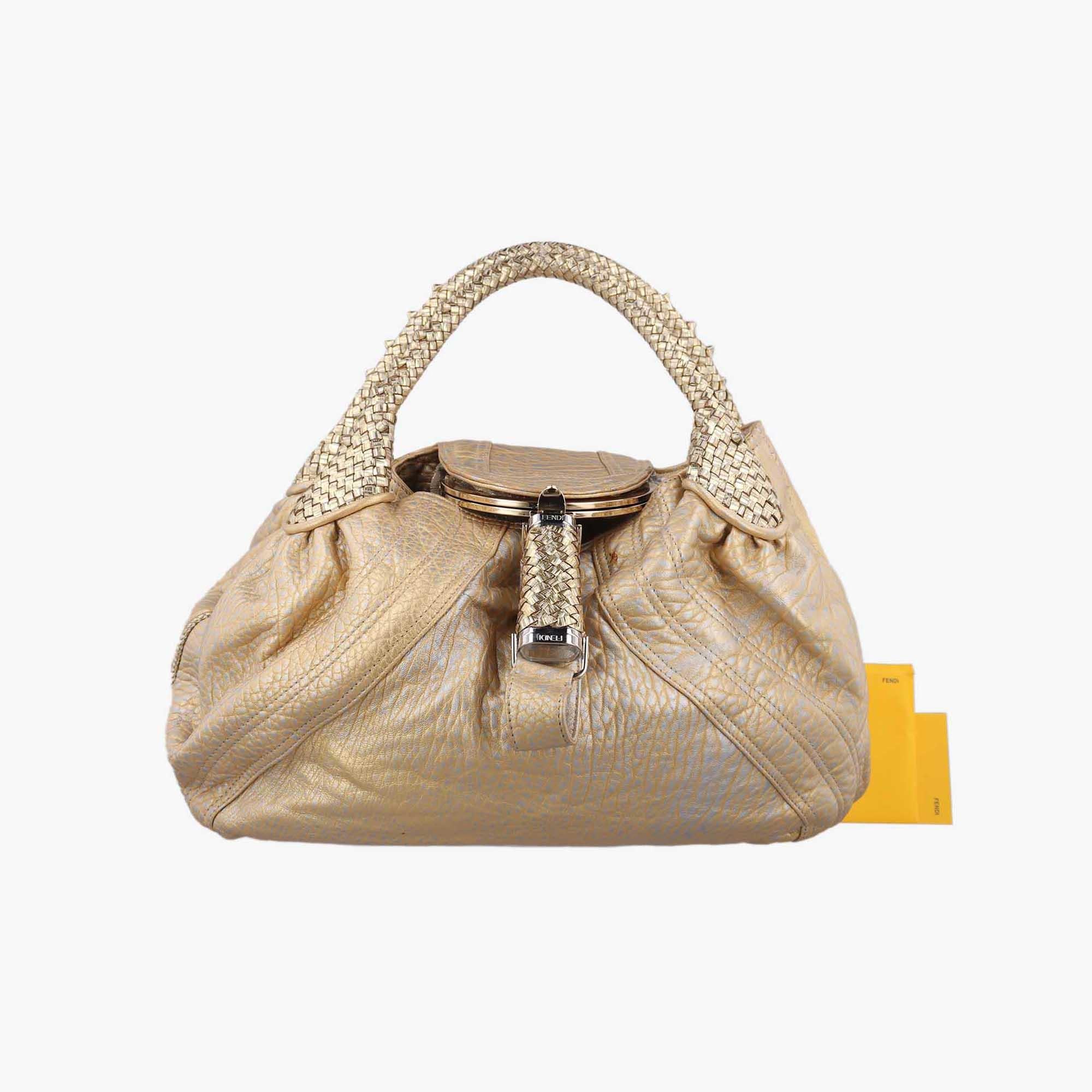 フェンディ Fendi ハンドバッグ レディース スパイ ゴールド レザー 2308-8BR511-UNQ-088