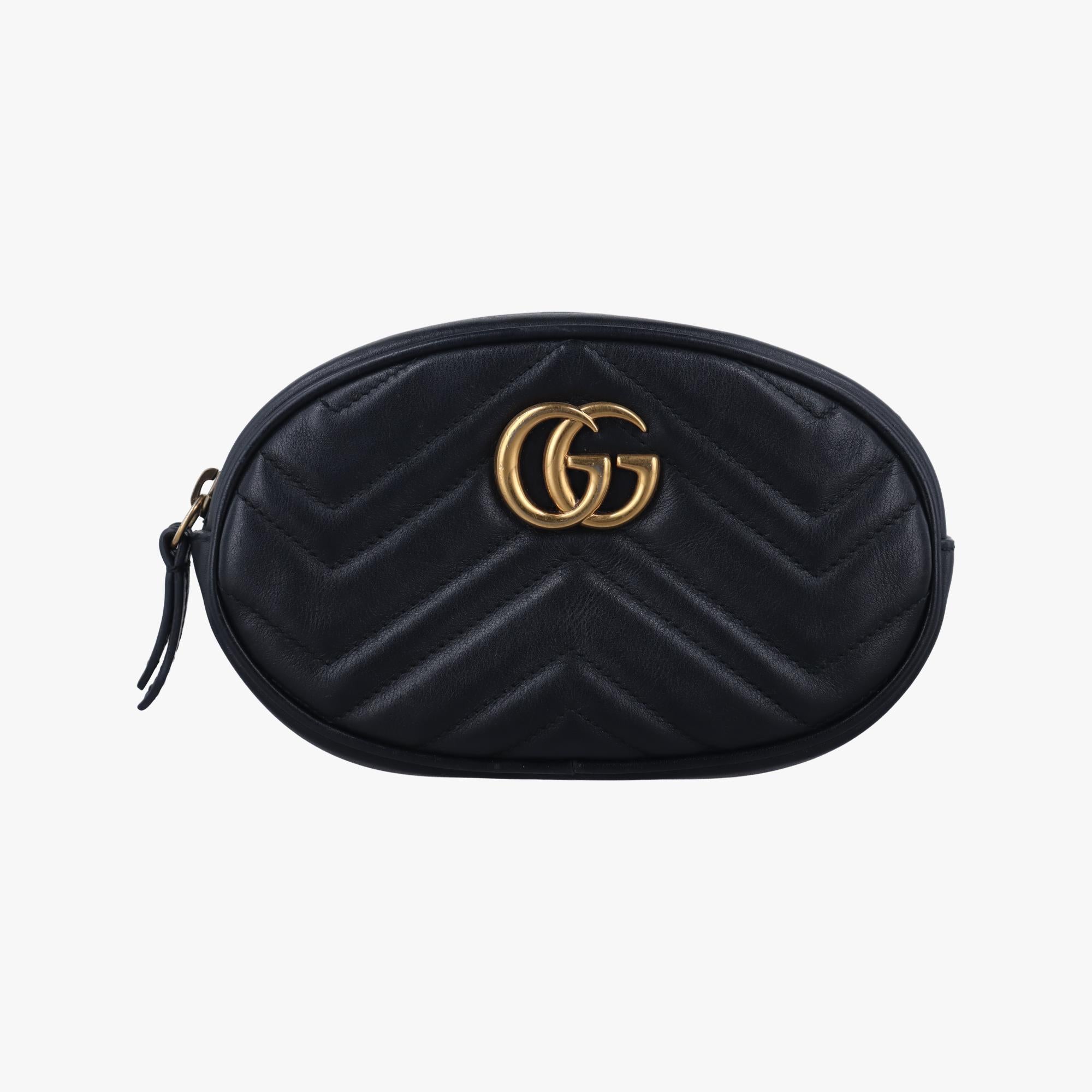 グッチ Gucci ボディバッグ/ウェストバッグ レディース GGマーモント ブラック レザー 476434 B025325380