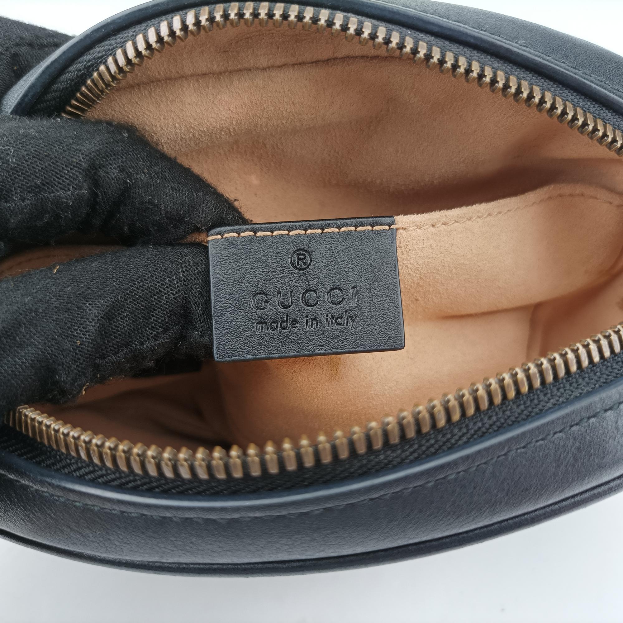 グッチ Gucci ボディバッグ/ウェストバッグ レディース GGマーモント ブラック レザー 476434 B025325380