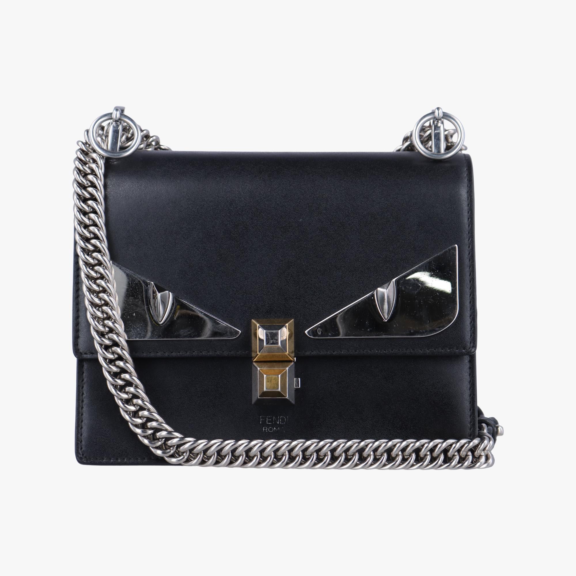 フェンディ Fendi ショルダーバッグ レディース モンスター キャナイ ブラック レザー 8M0381-2SR 189.0189