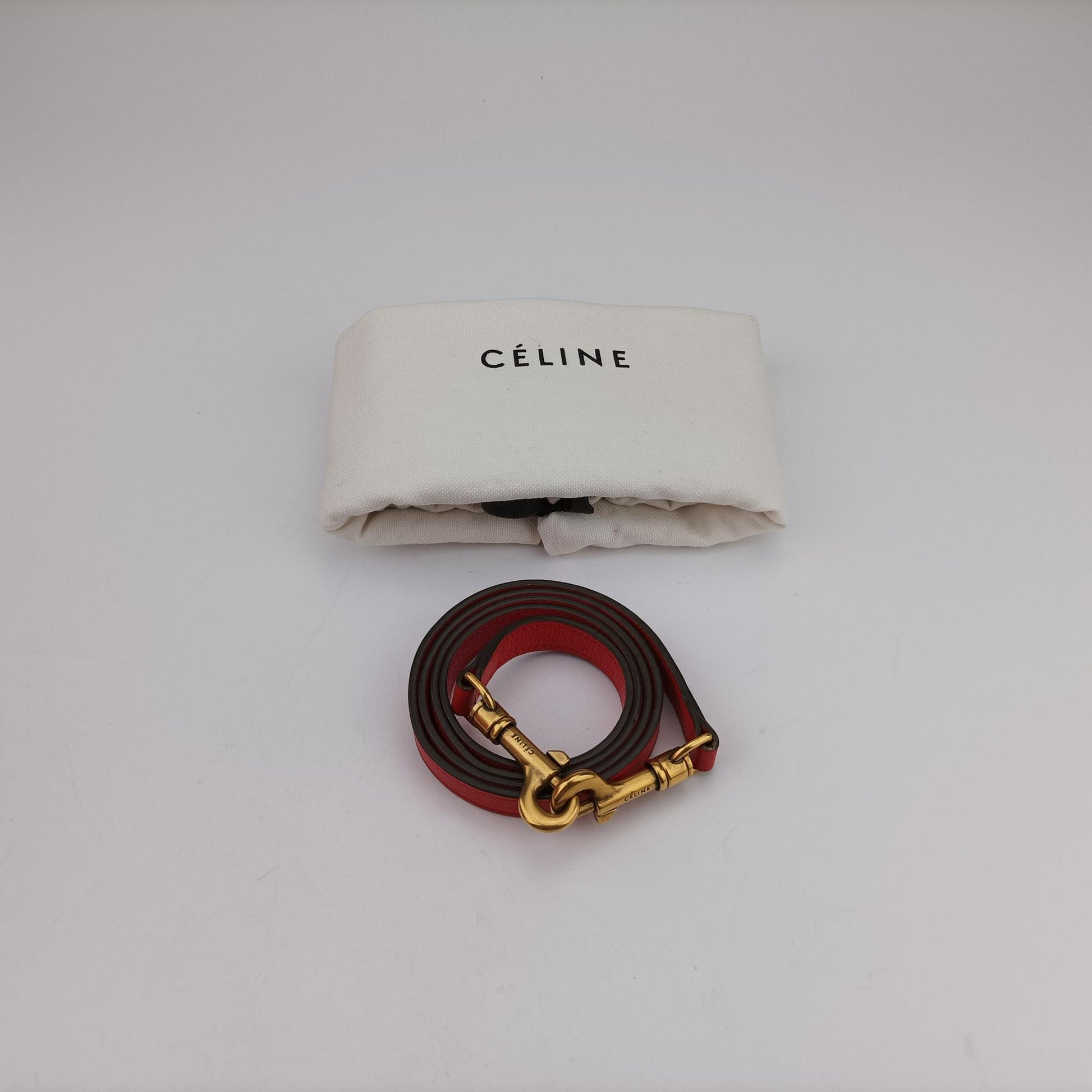 セリーヌ Celine ショルダーバッグ レディース ラゲージナノショッパー レッド レザー F-AT-0154 F-CU-0154