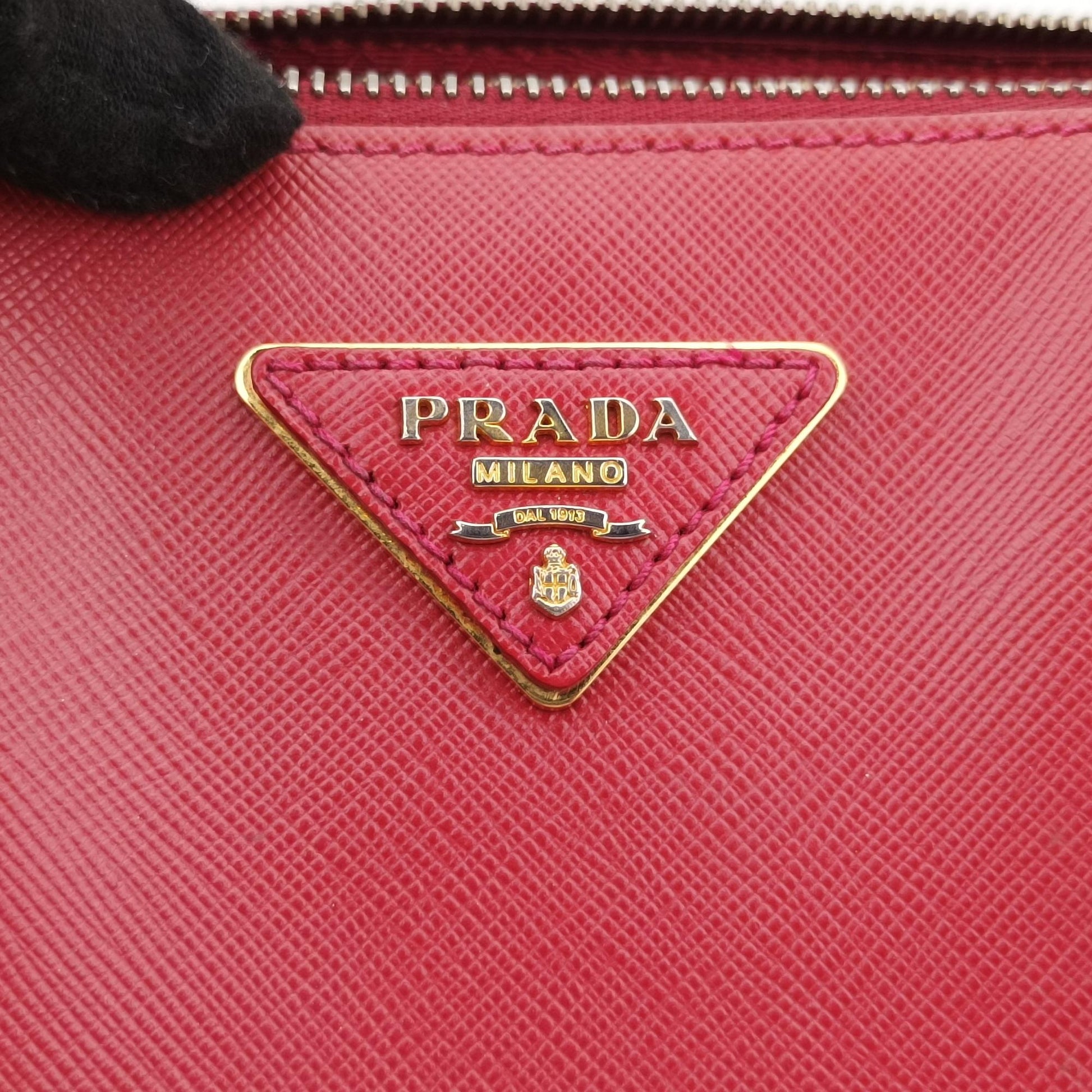 プラダ Prada ショルダーバッグ レディース ガレリア レッド サフィアーノレザー BN1801 233