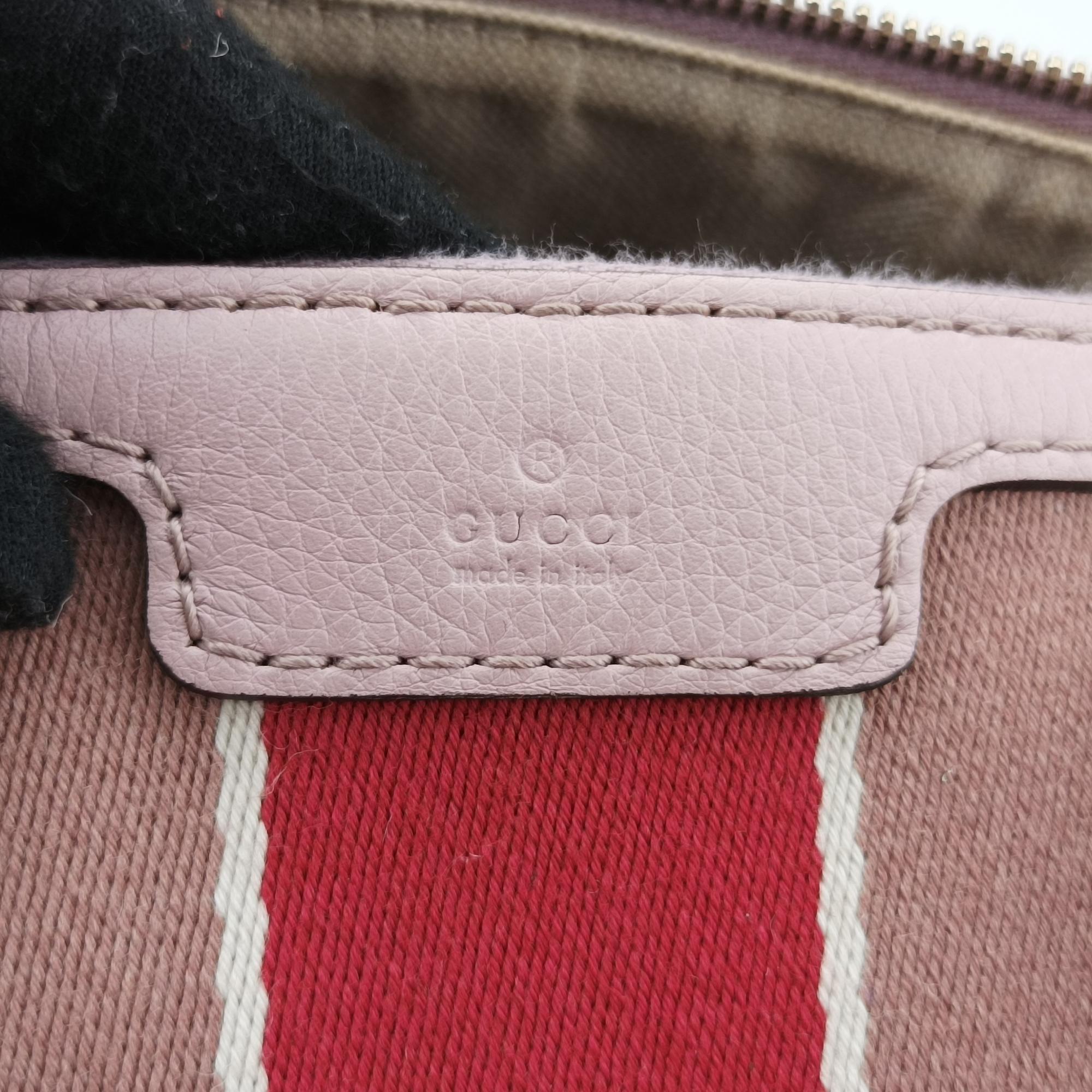 グッチ Gucci ボストンバッグ レディース シェリーライン ボストン ベージュ×ピンク×マルチ キャンバス×レザー 247205 C017316780