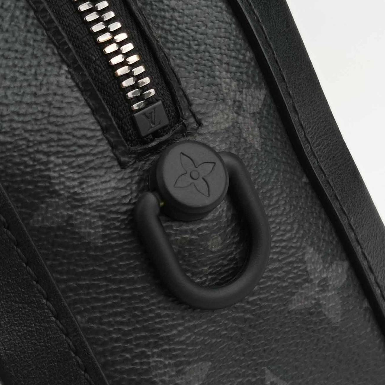 ルイヴィトン Louis Vuitton ショルダーバッグ メンズ ソフトトランク ブラック モノグラム エクリプス M44730 DU0230