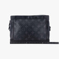 ルイヴィトン Louis Vuitton ショルダーバッグ メンズ ソフトトランク ブラック モノグラム エクリプス M44730 DU0230