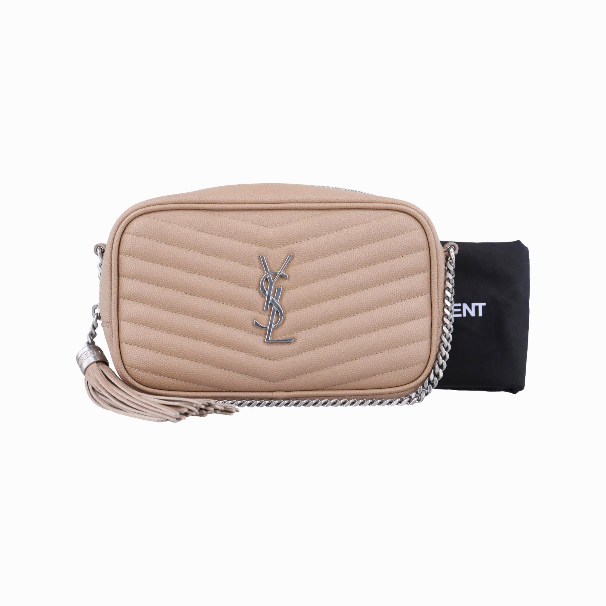 イヴサンローラン Yves saint Laurent ショルダーバッグ レディース ルー ベージュ レザー PLB612579.0120