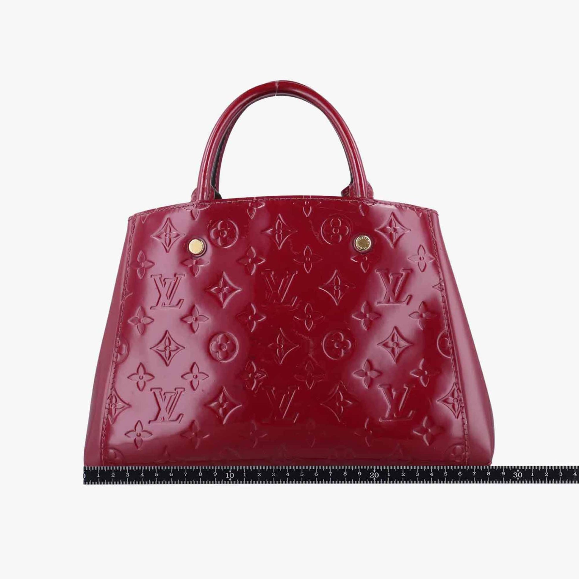 ルイヴィトン Louis Vuitton ショルダーバッグ レディース モンテーニュBB レッド ヴェルニ M50170 CA2175