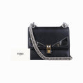 フェンディ Fendi ショルダーバッグ レディース モンスター　キャナイ ブラック レザー 8M0381.2SR 188.0189