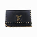 ルイヴィトン Louis Vuitton ショルダーバッグ レディース ポシェット ルイーズ MM ブラック レザー M54584 FL2137