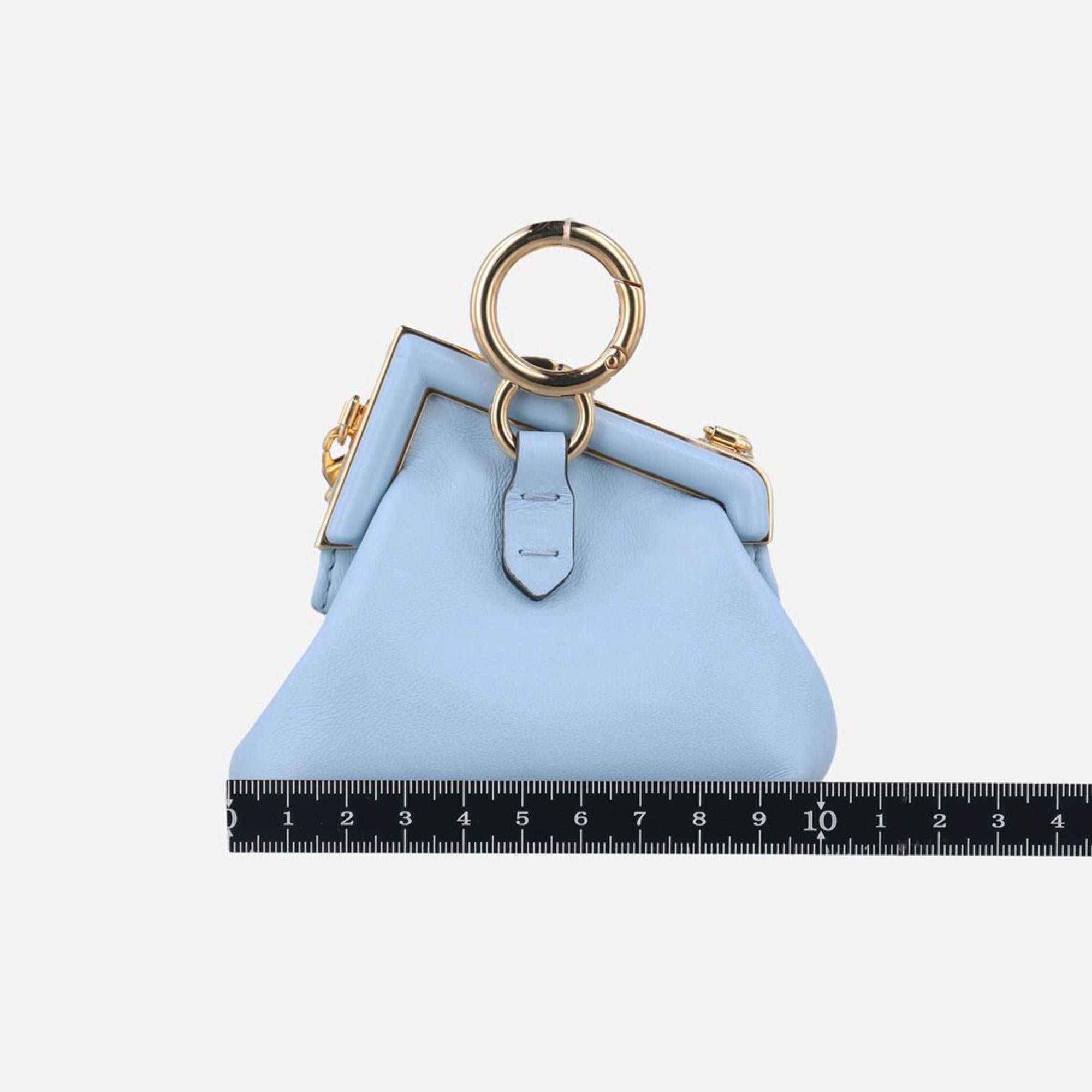 フェンディ Fendi ショルダーバッグ レディース ナノ ファースト ブルー レザー 7AS051-ABVE-228-1835