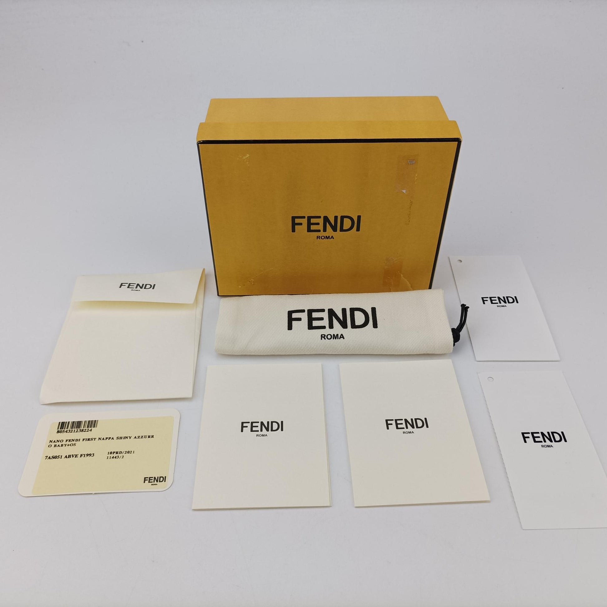 フェンディ Fendi ショルダーバッグ レディース ナノ ファースト ブルー レザー 7AS051-ABVE-228-1835