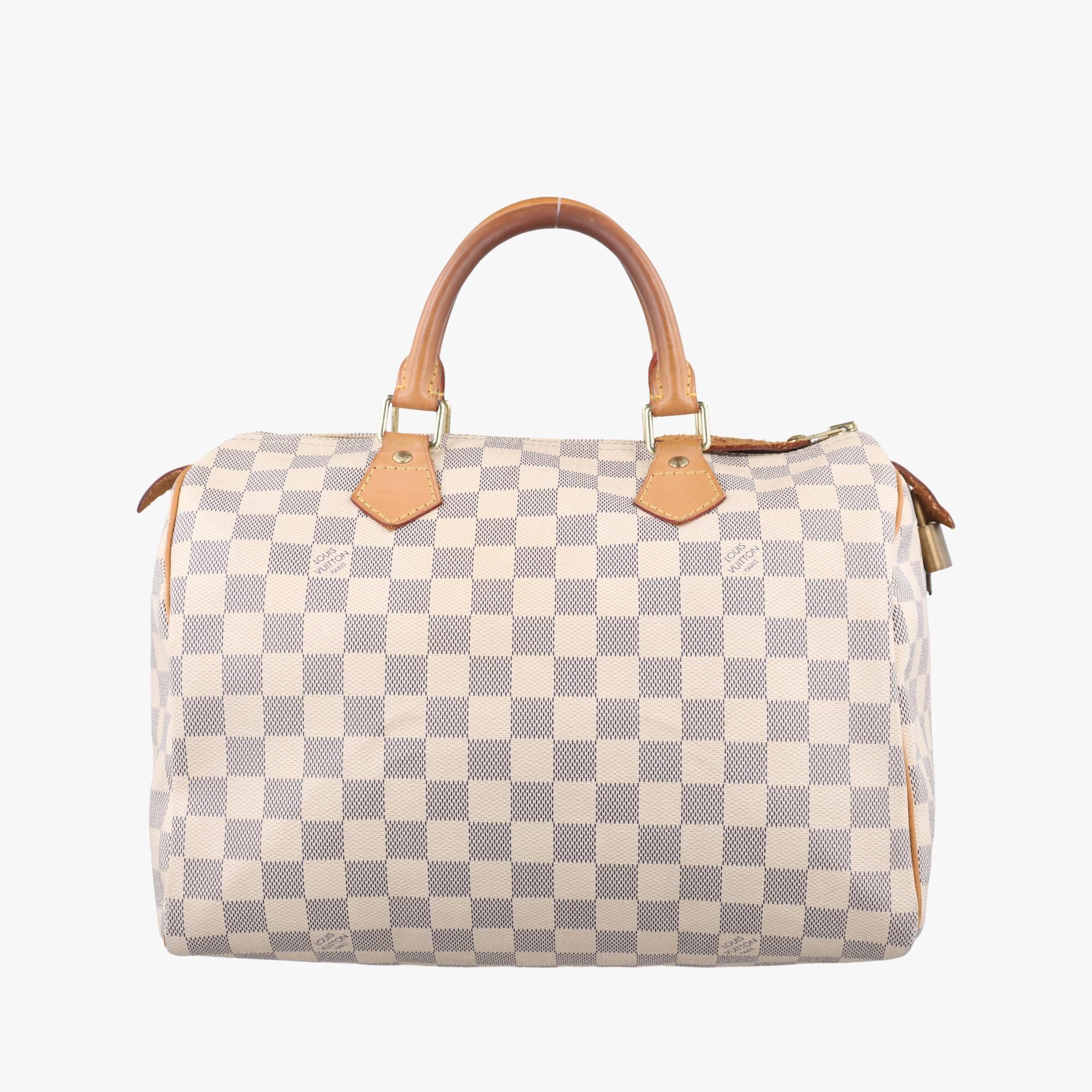 ルイヴィトン Louis Vuitton ボストンバッグ レディース スピーディ30 アズール ダミエキャンバス N41533 BA4162