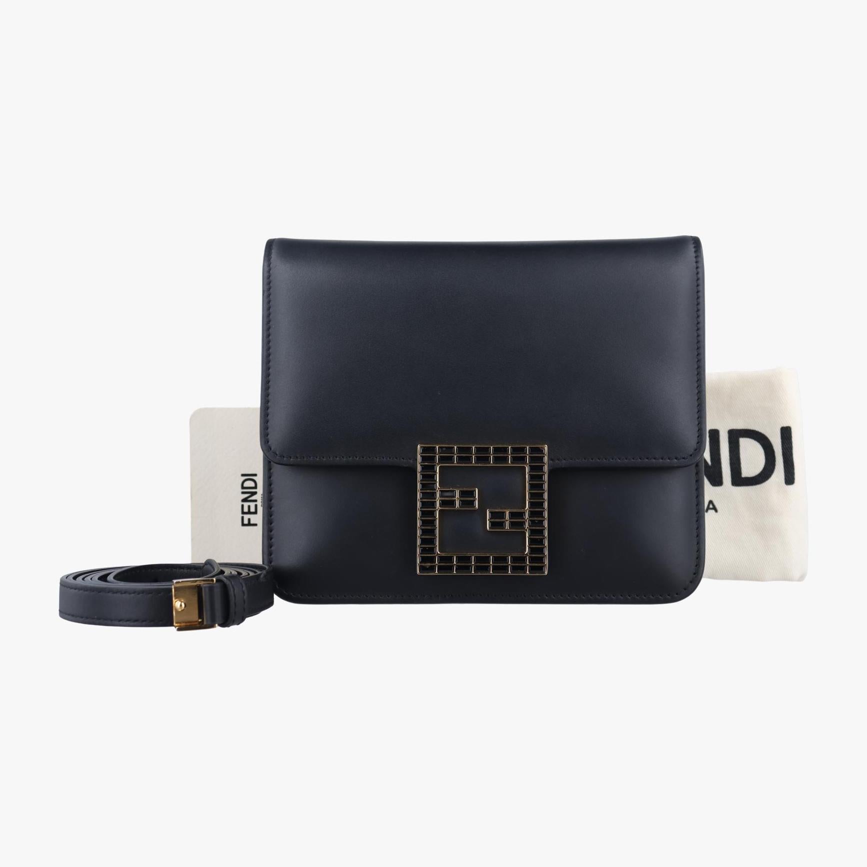 フェンディ Fendi ショルダーバッグ レディース ファブ ブラック レザー 8BT326 AAIW 209.0189