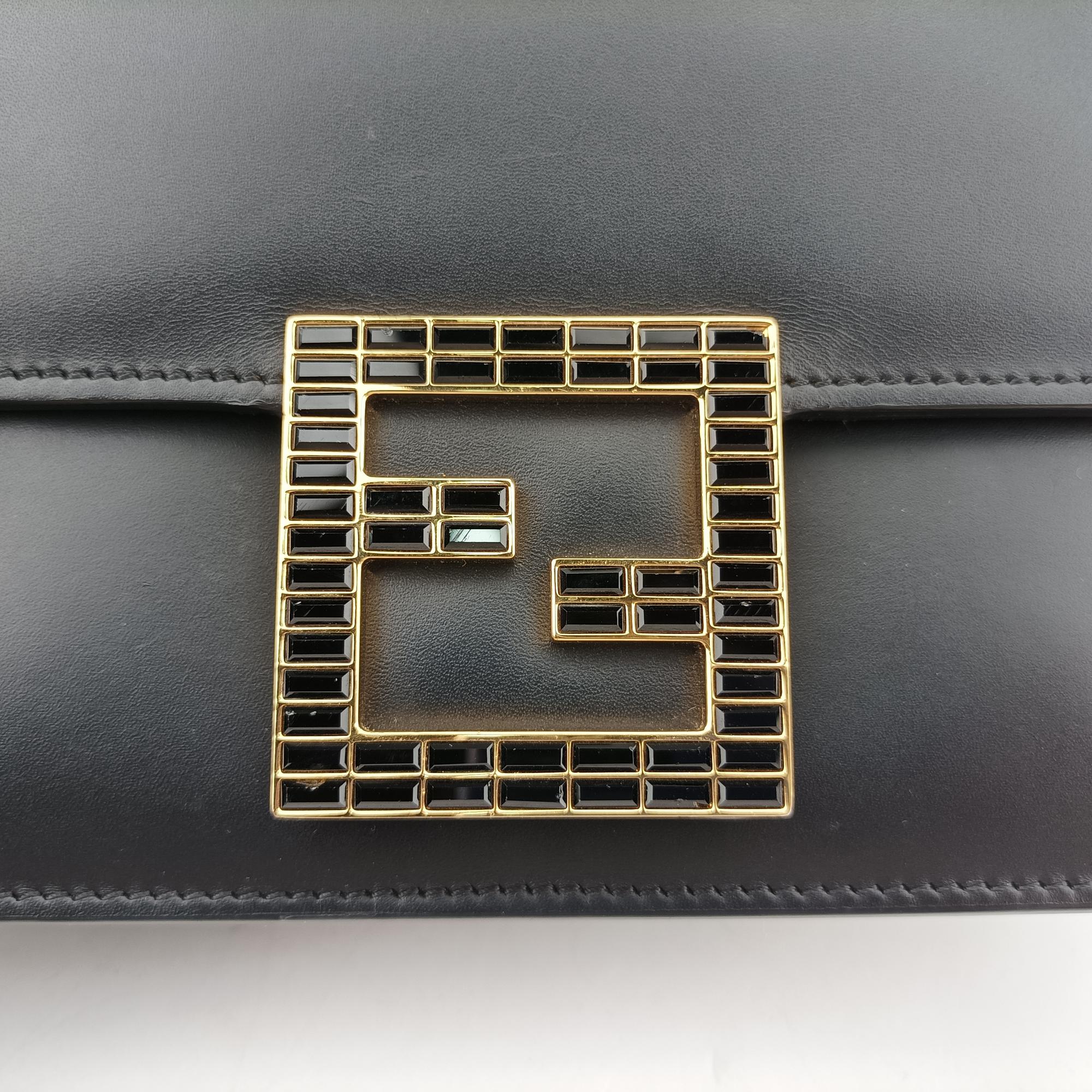 フェンディ Fendi ショルダーバッグ レディース ファブ ブラック レザー 8BT326 AAIW 209.0189