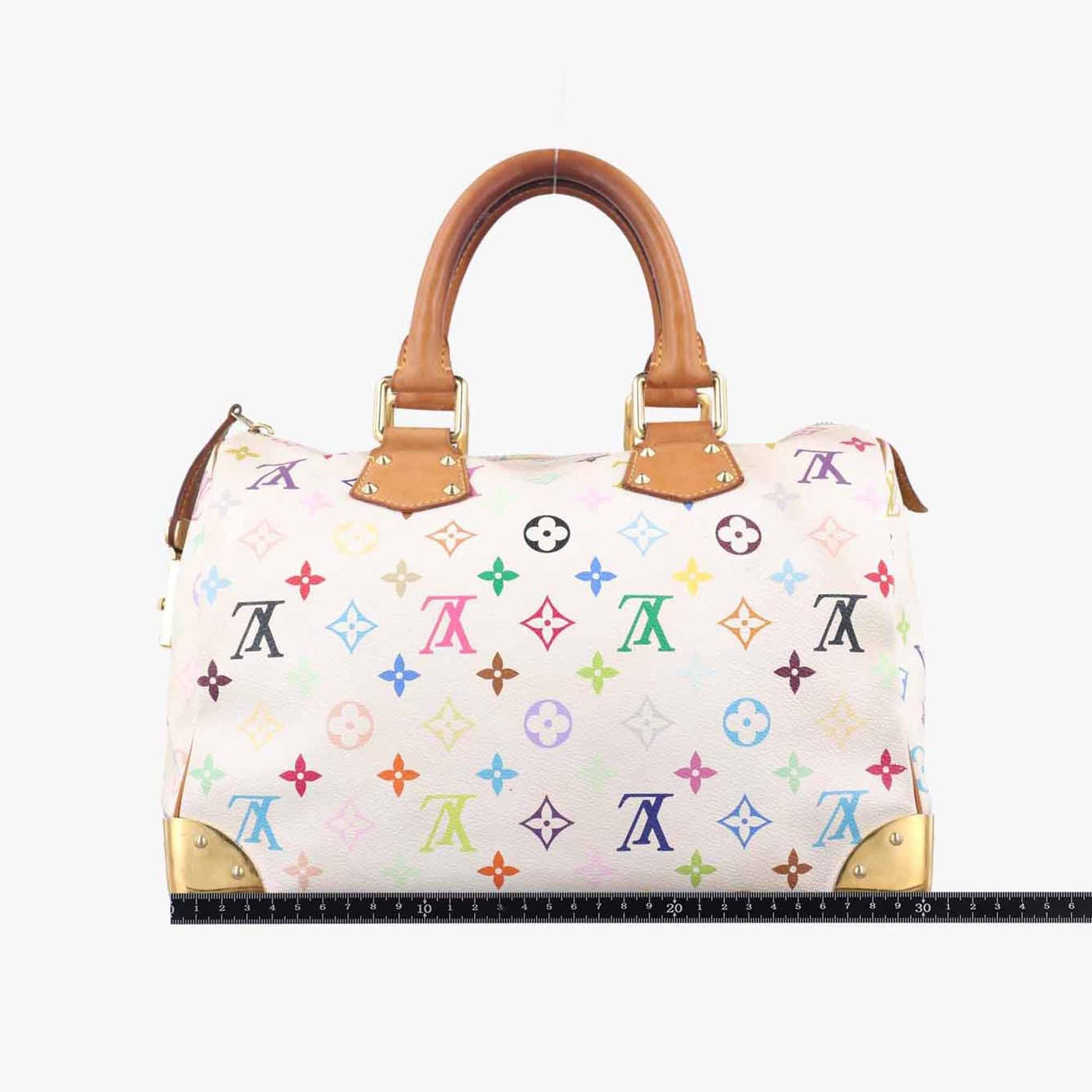 ルイヴィトン Louis Vuitton ボストンバッグ レディース スピーディ30 ホワイト モノグラム マルチカラー M92643 SP0132