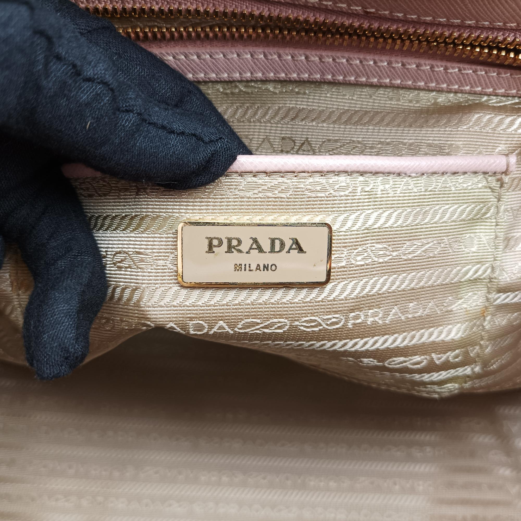 プラダ Prada ハンドバッグ レディース ガレリア ピンク サフィアーノレザー BN1802 7/1