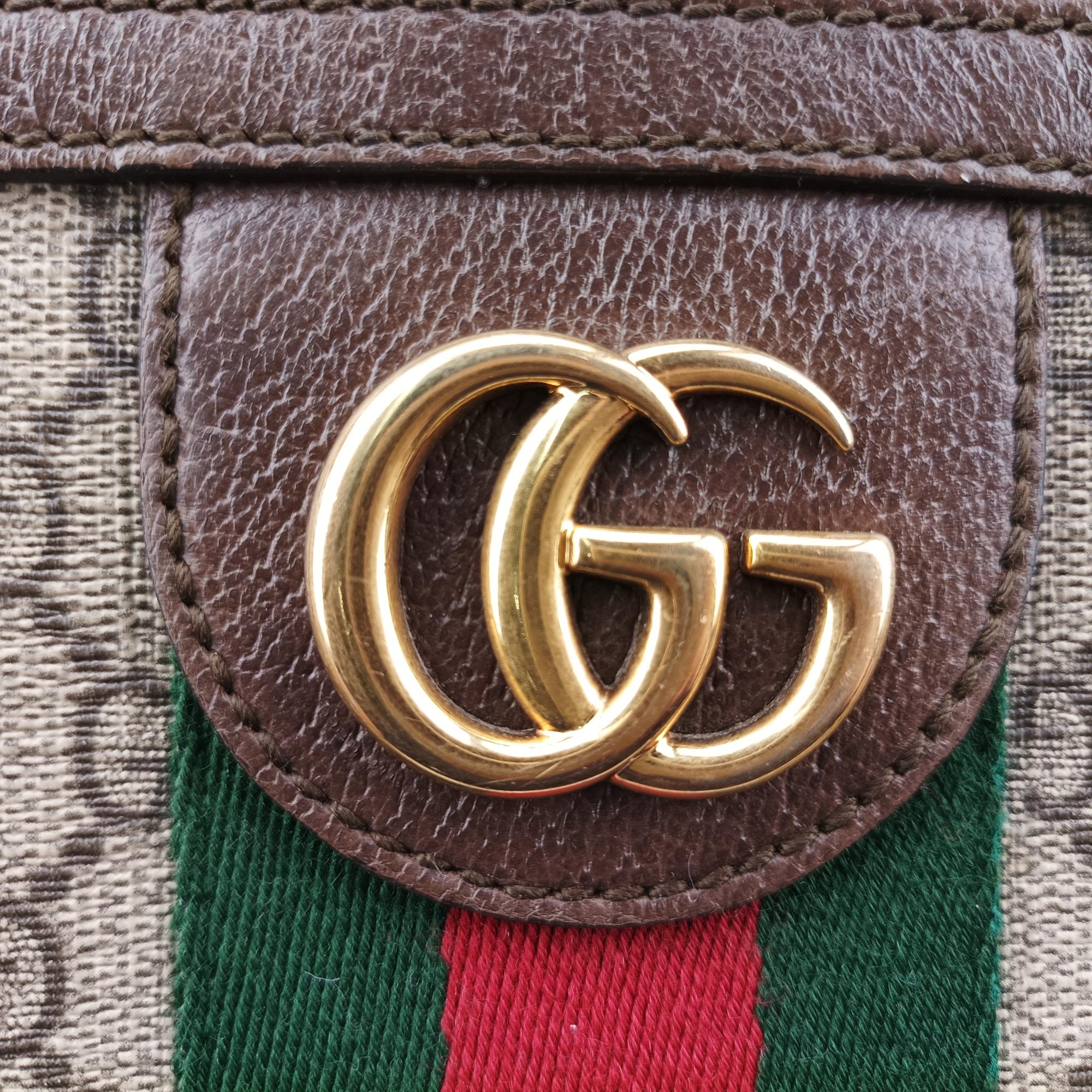 グッチ Gucci ショルダーバッグ レディース オフィディア ブラウン×グリーン×レッド PVCコーティングキャンバス×レザー 547926 G029349708