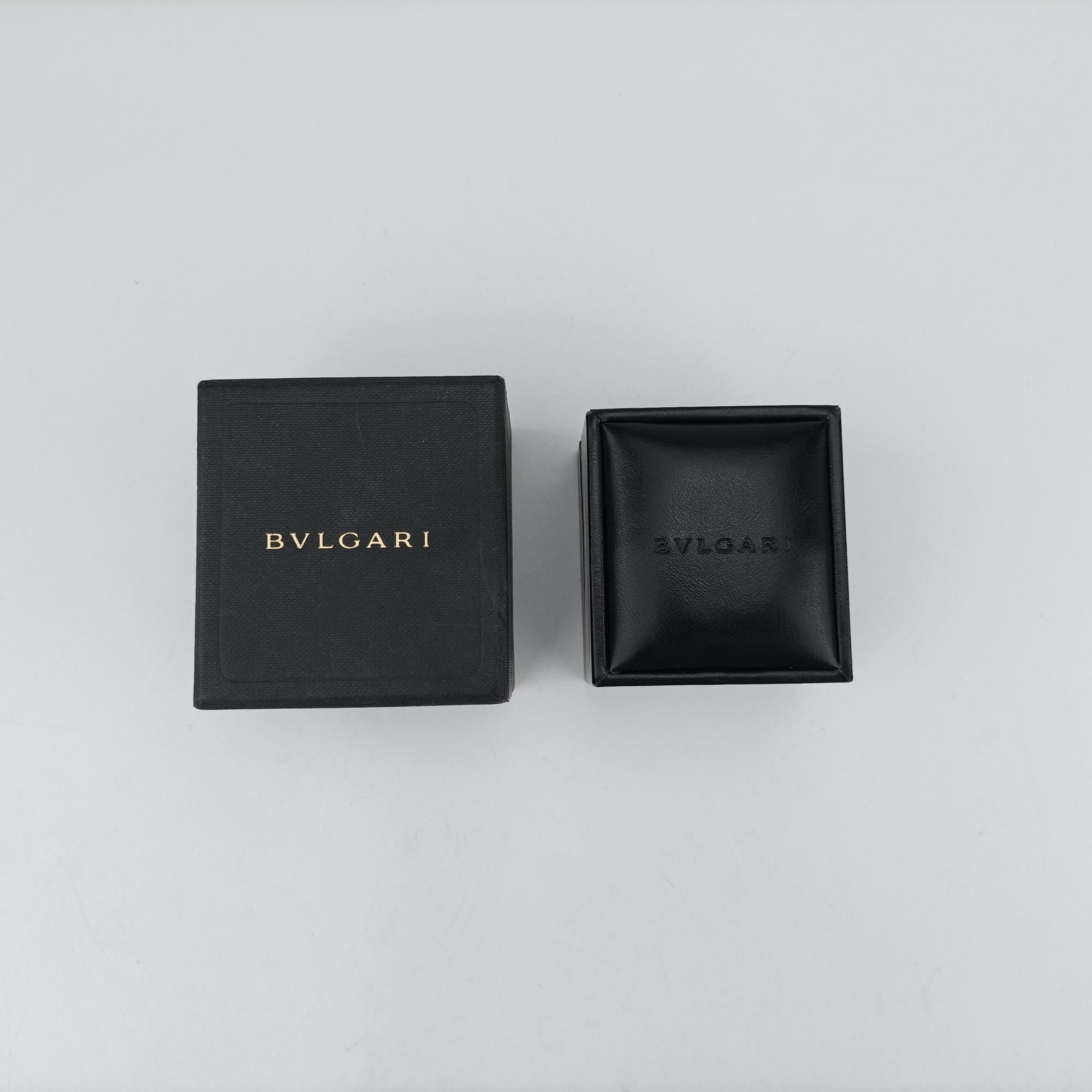 ブルガリ Bvlgari リング レディース ビーゼロワン ブラック×ゴールド AU750 A6HE99