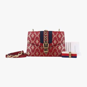 グッチ Gucci ショルダーバッグ レディース シルヴィ マルチカラー レザー 524405 H031367056