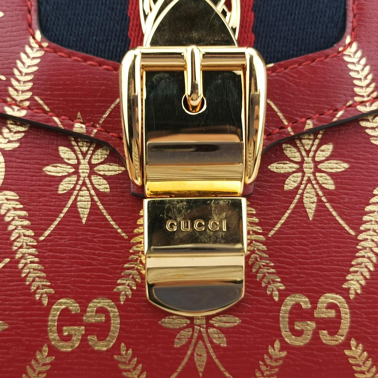 グッチ Gucci ショルダーバッグ レディース シルヴィ マルチカラー レザー 524405 H031367056