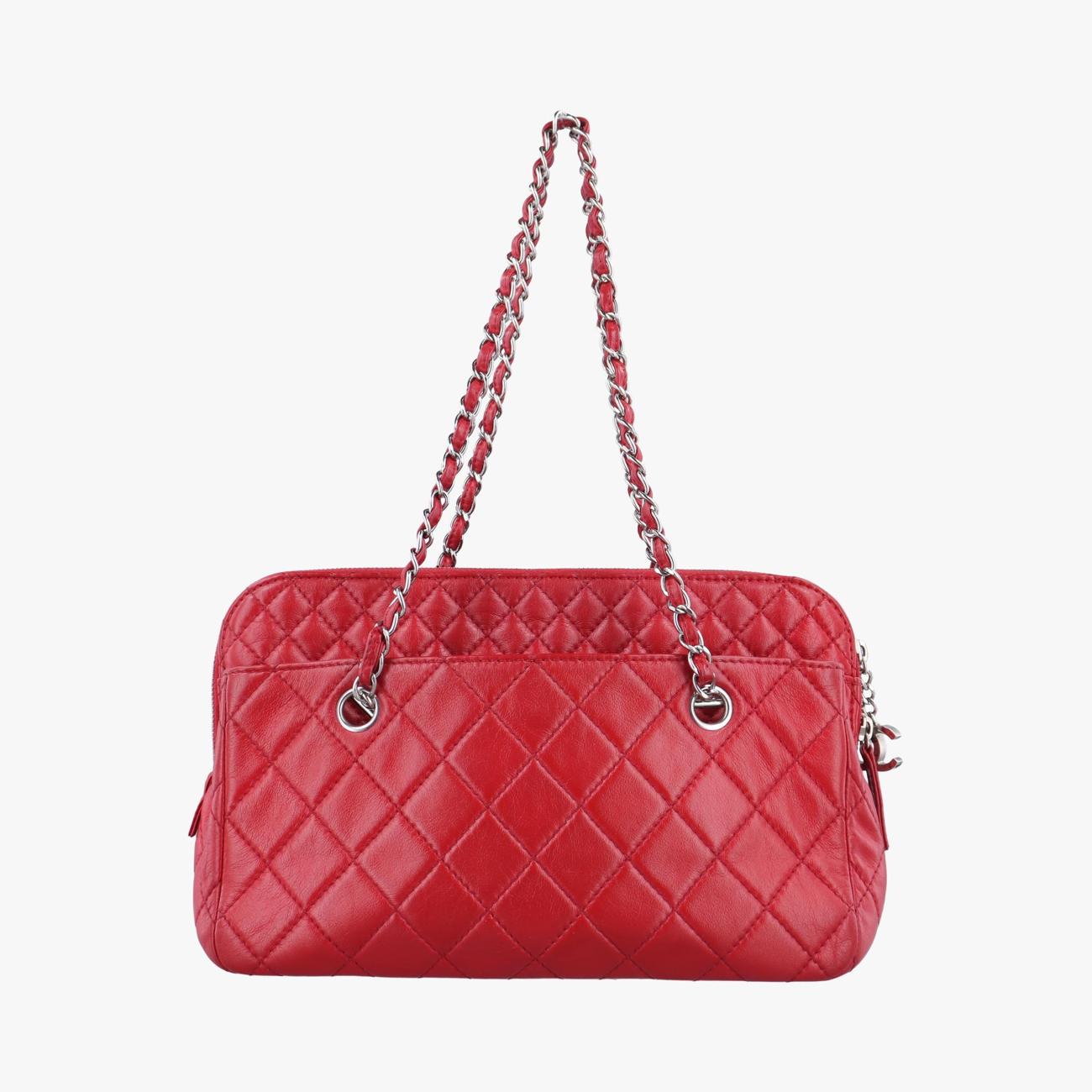 シャネル Chanel ショルダーバッグ レディース マトラッセ レッド レザー A49274 14659752