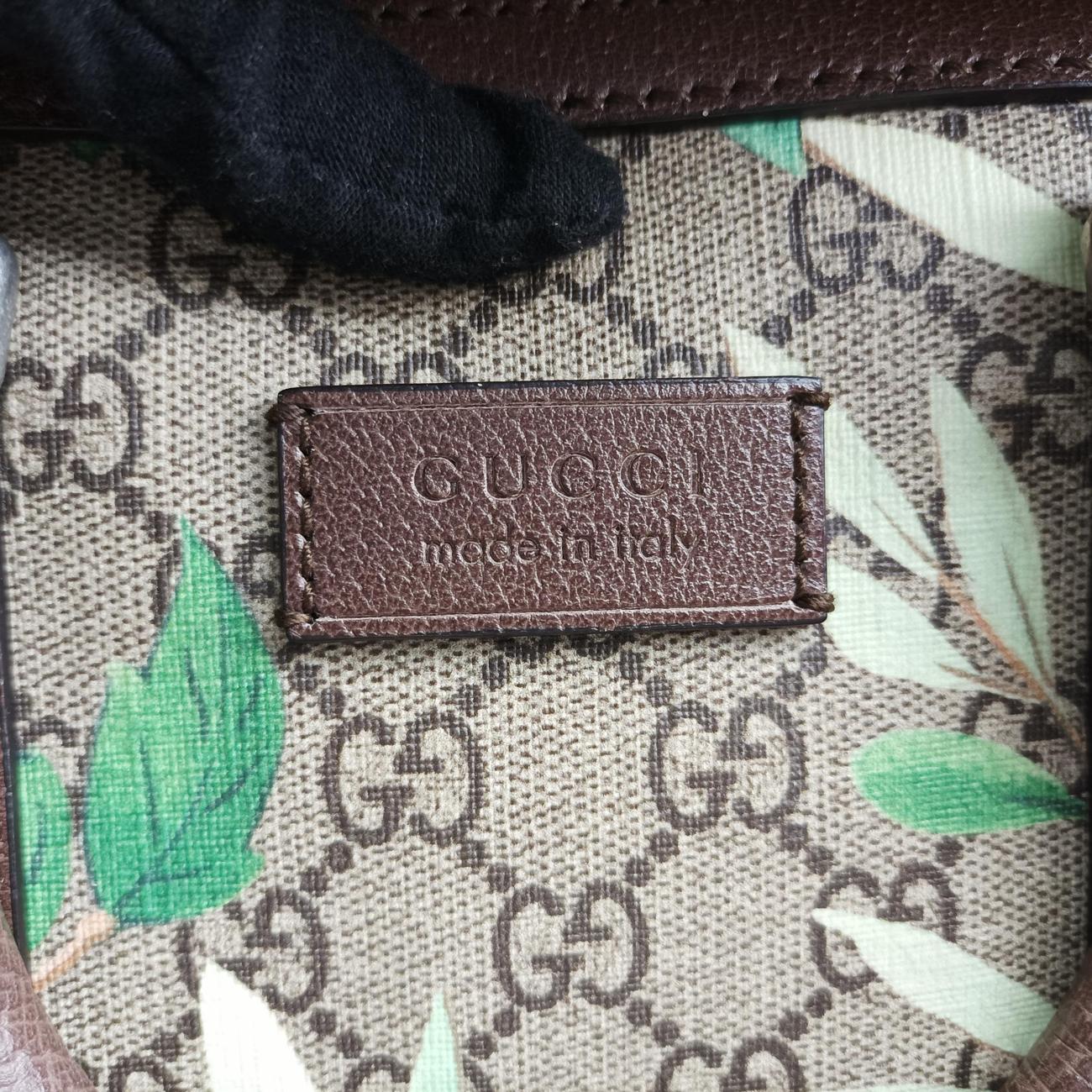 グッチ Gucci ボストンバッグ レディース グッチティアン グレー PVCコーティングキャンバス×レザー 406380 E019191661