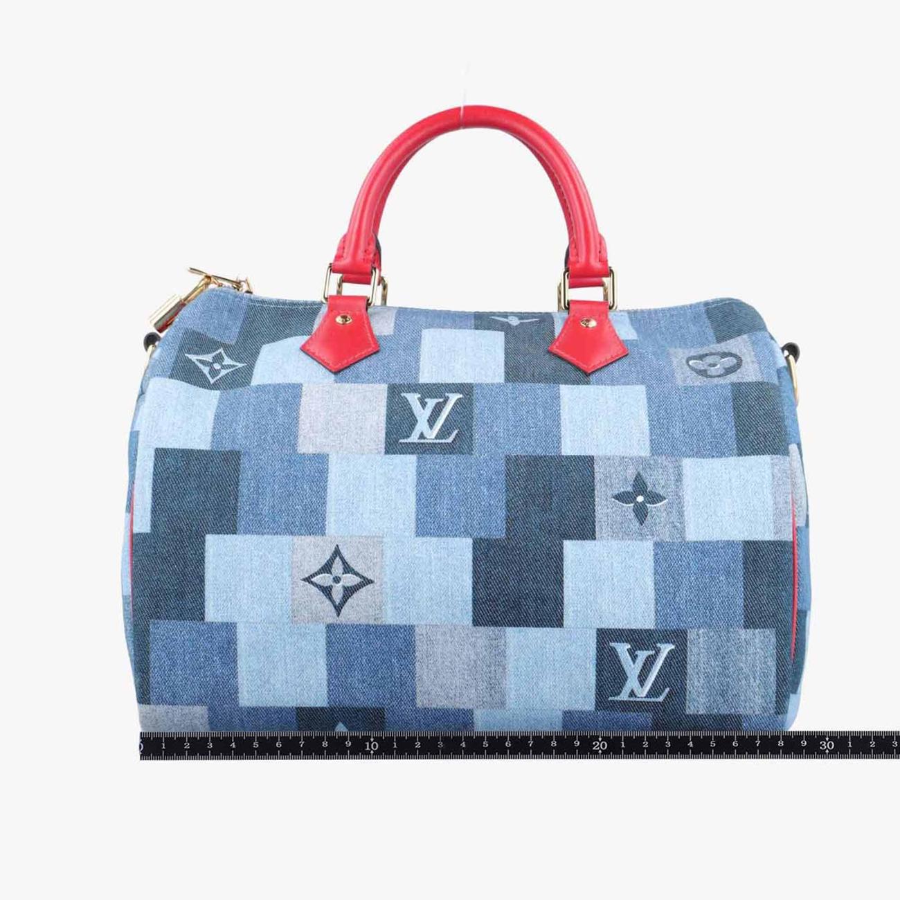 ルイヴィトン Louis Vuitton ボストンバッグ レディース スピーディ バンドリエール30 マルチカラー デニム M45041 MB4199