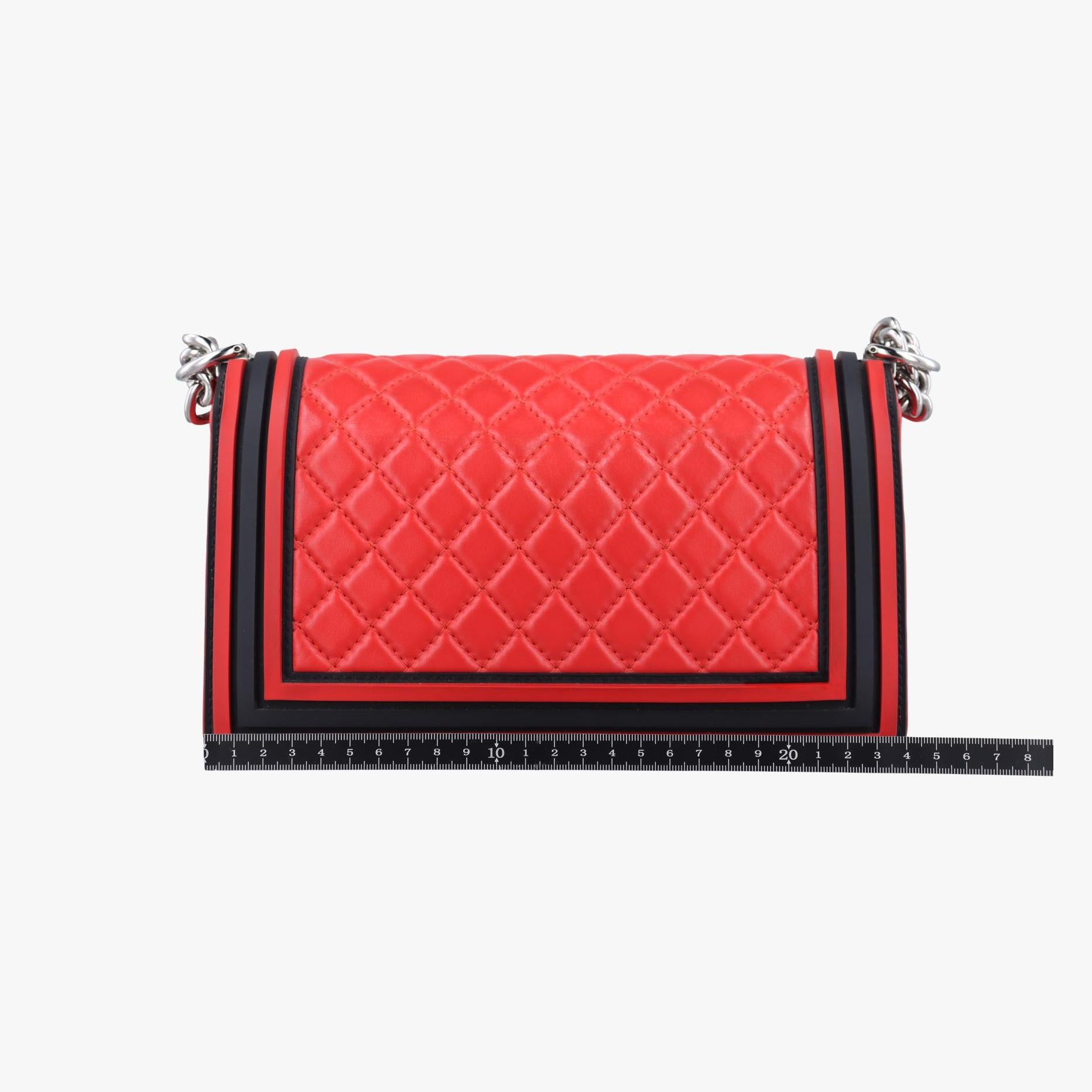 シャネル Chanel ショルダーバッグ レディース ボーイシャネル レッド ラムスキン A67086 23957099