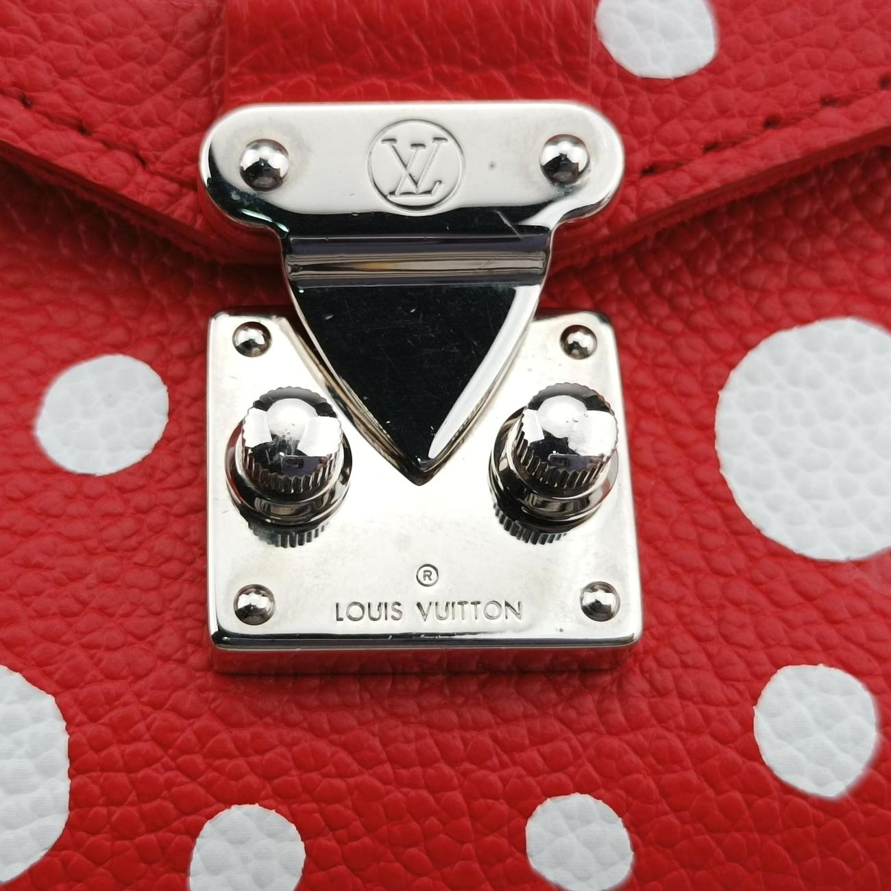 ルイヴィトン Louis Vuitton ショルダーバッグ レディース Yayoi Kusamaコラボ　メティス レッド レザー M81983 ICチップ