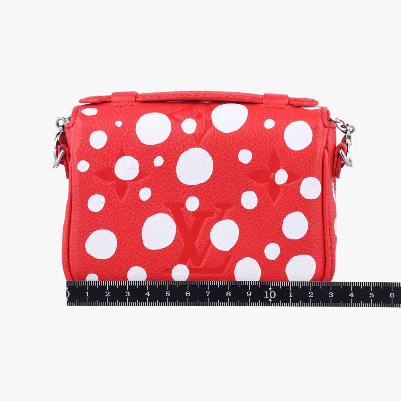 ルイヴィトン Louis Vuitton ショルダーバッグ レディース Yayoi Kusamaコラボ　メティス レッド レザー M81983 ICチップ