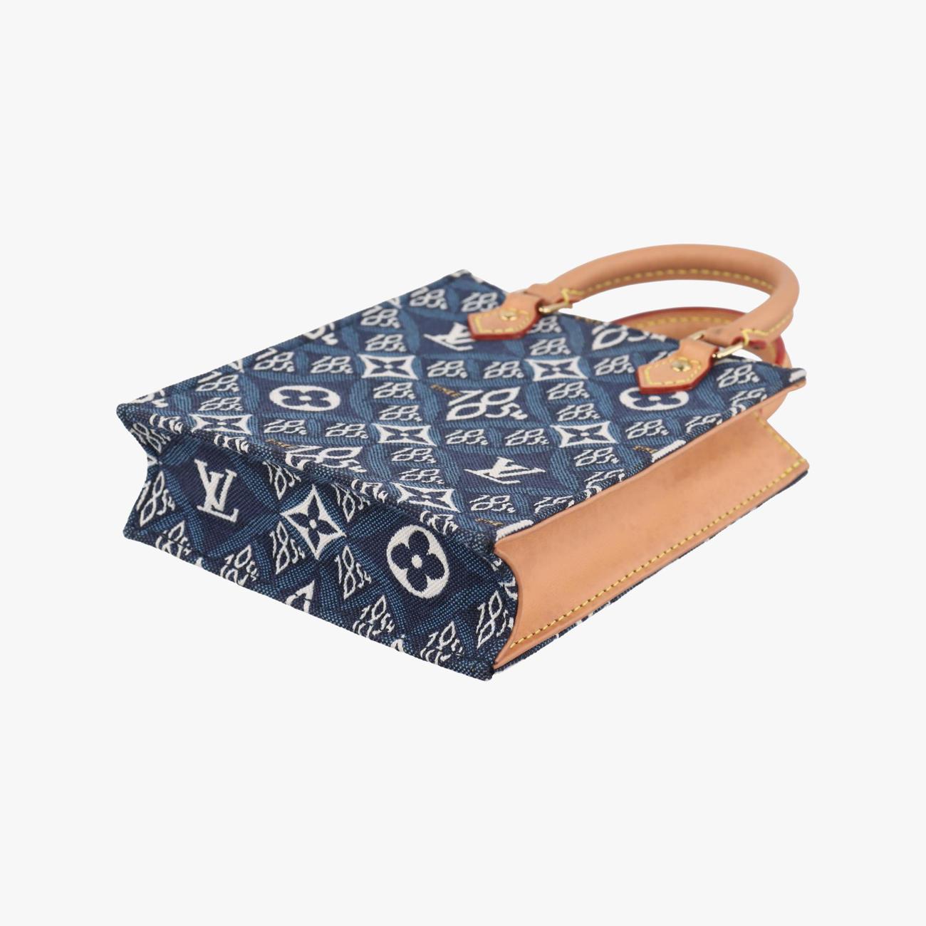 ルイヴィトン Louis Vuitton ショルダーバッグ レディース SINCE1854 プティット サックプラ 2020AW ブルー ファブリック M80288 SP4280