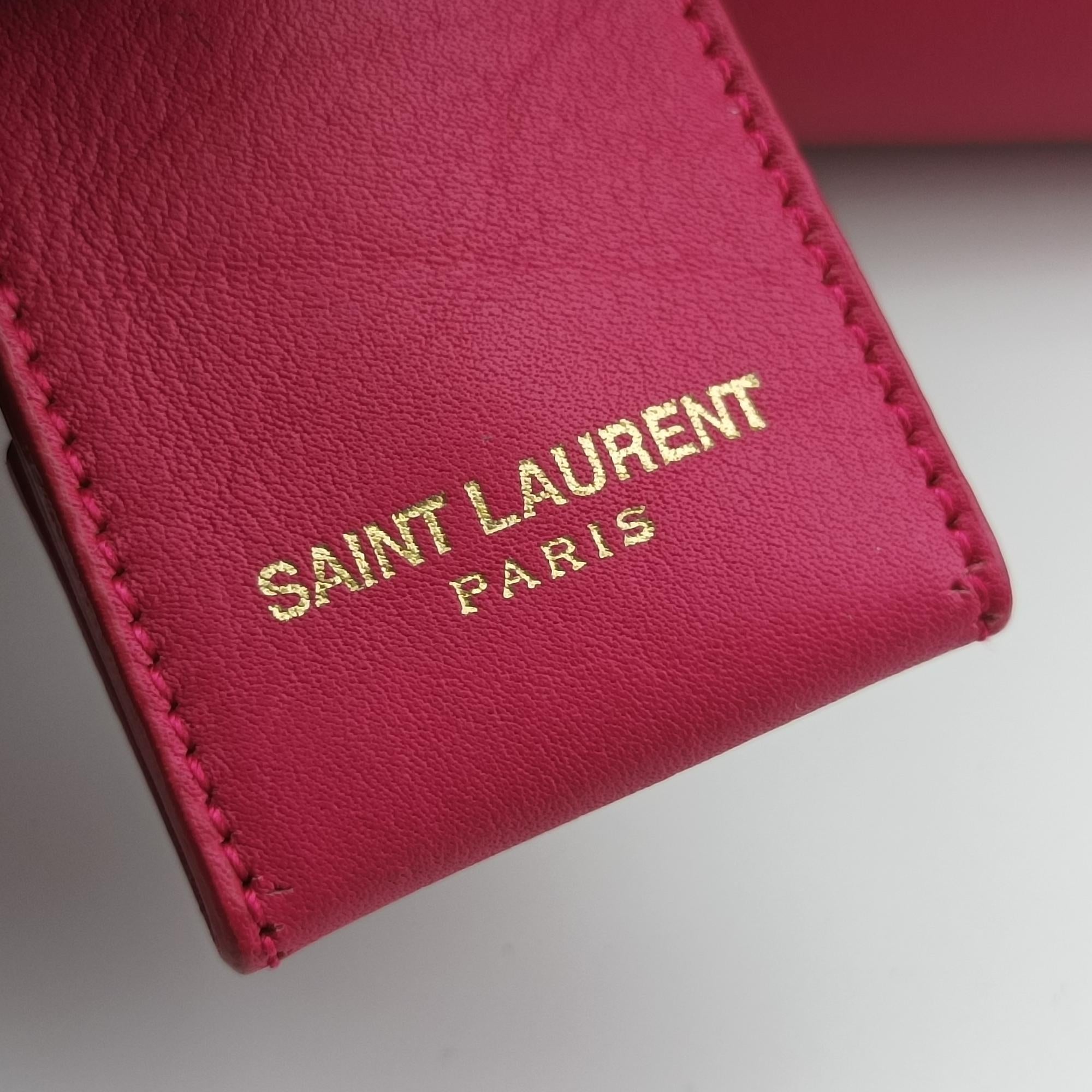 イヴサンローラン Yves saint Laurent ショルダーバッグ レディース Yライン　プチカバス ローズ レッド レザー 311210.527411