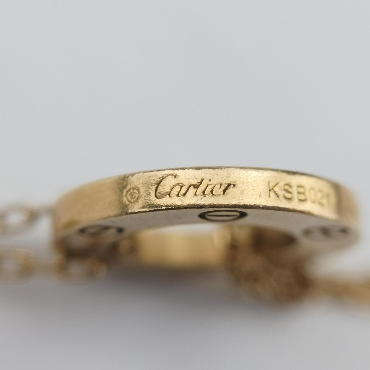 カルティエ Cartier ブレスレット レディース ラブサークル　ダイヤモンド ゴールド AU750 KSB021