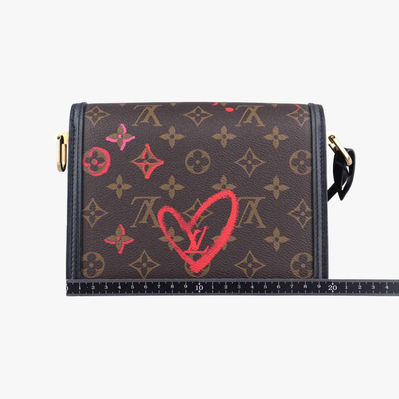 ルイヴィトン Louis Vuitton ショルダーバッグ レディース ドーフィーヌ ミニ ブラウン モノグラムキャンバス×カーフレザー M45889 ICチップ