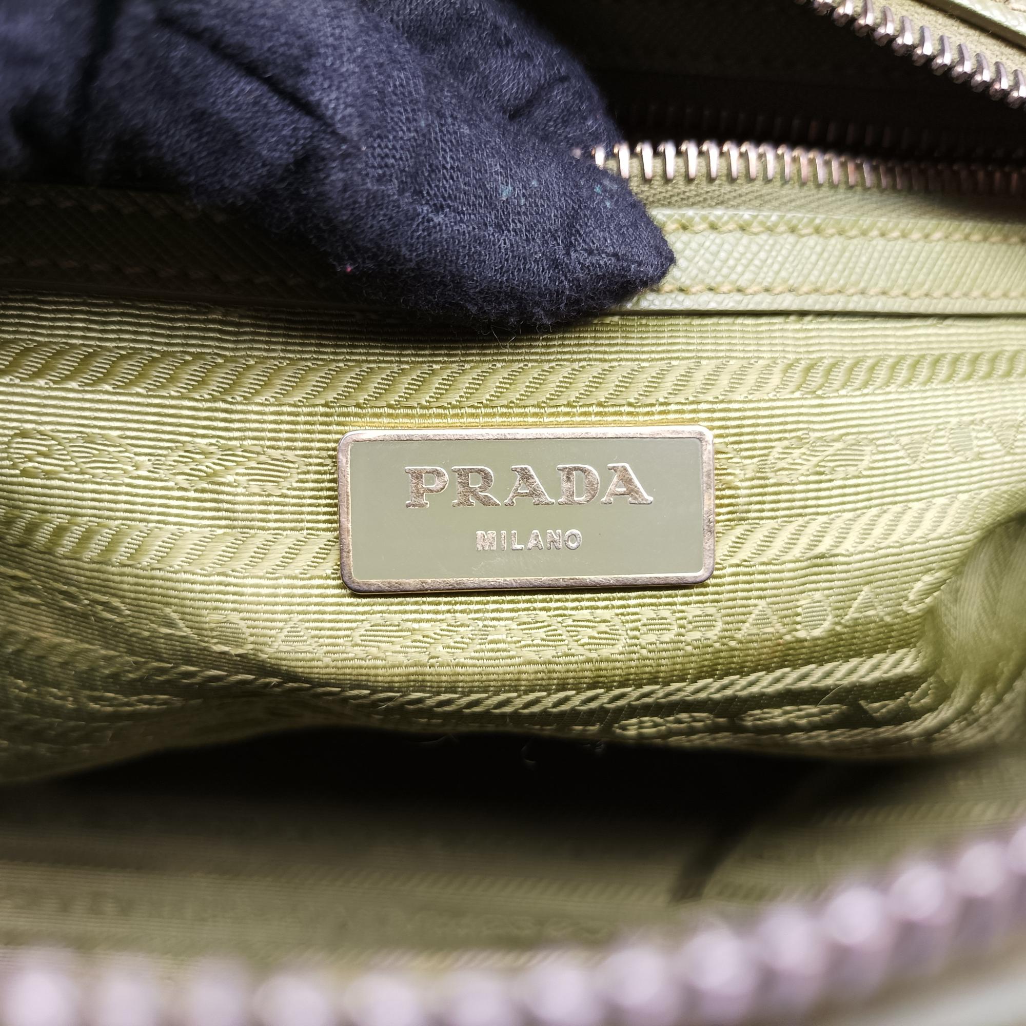 プラダ Prada ボストンバッグ レディース ボーリング グリーン サフィアーノレザー BL845Y 7/R 208