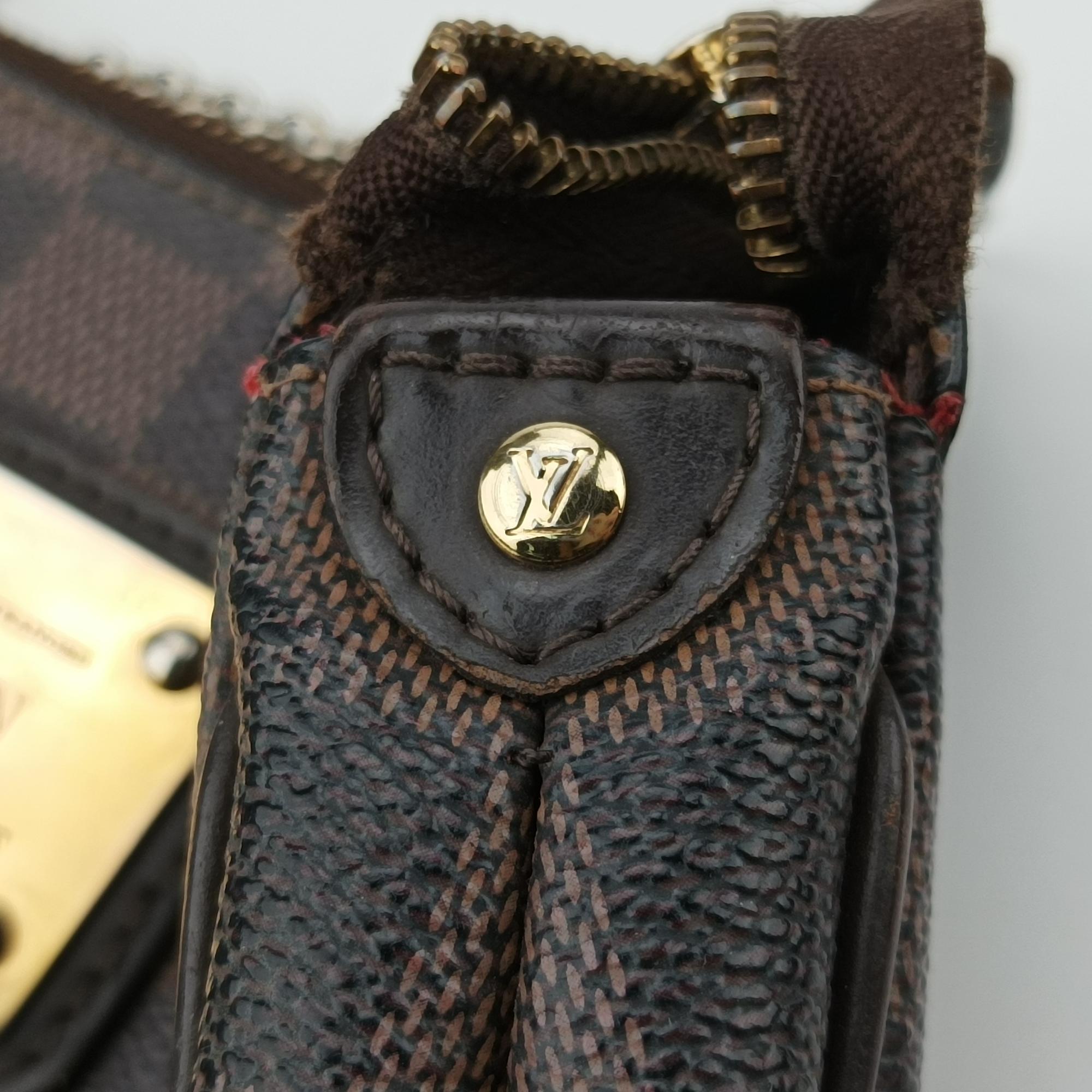 ルイヴィトン Louis Vuitton ショルダーバッグ レディース エヴァ ブラウン ダミエキャンバス N55213 DU1140